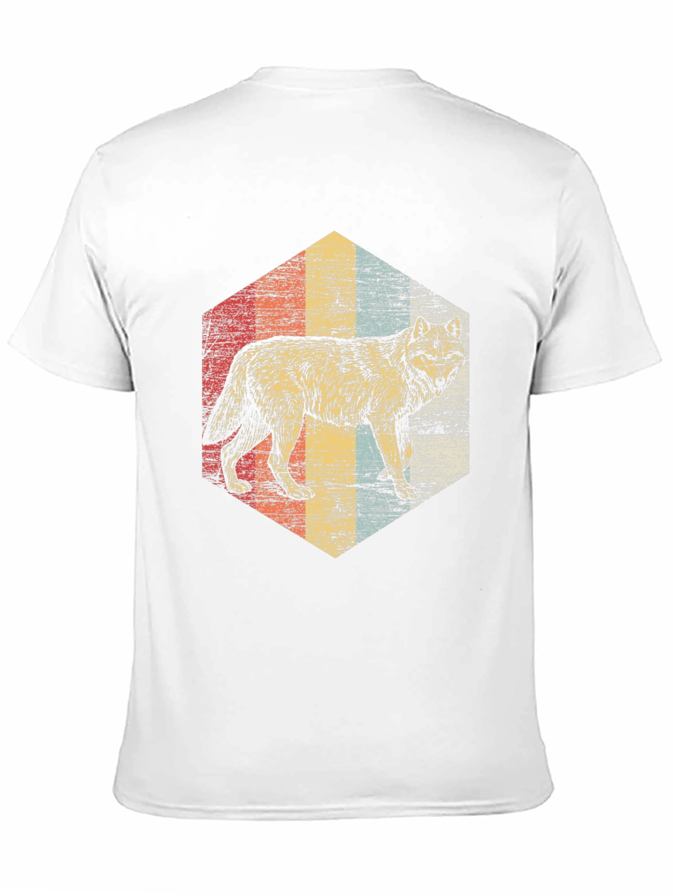 Black Vintage Wolf Graphic Tee - Retro Style view 11