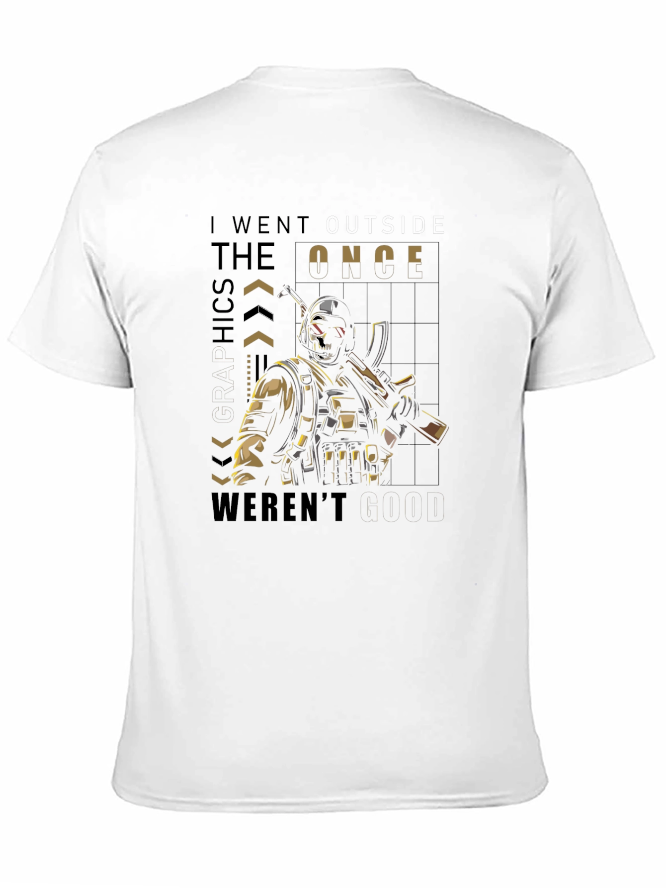 Black Tactical Skull T-Shirt - I Went The Ethics Once Weren't Good view 11