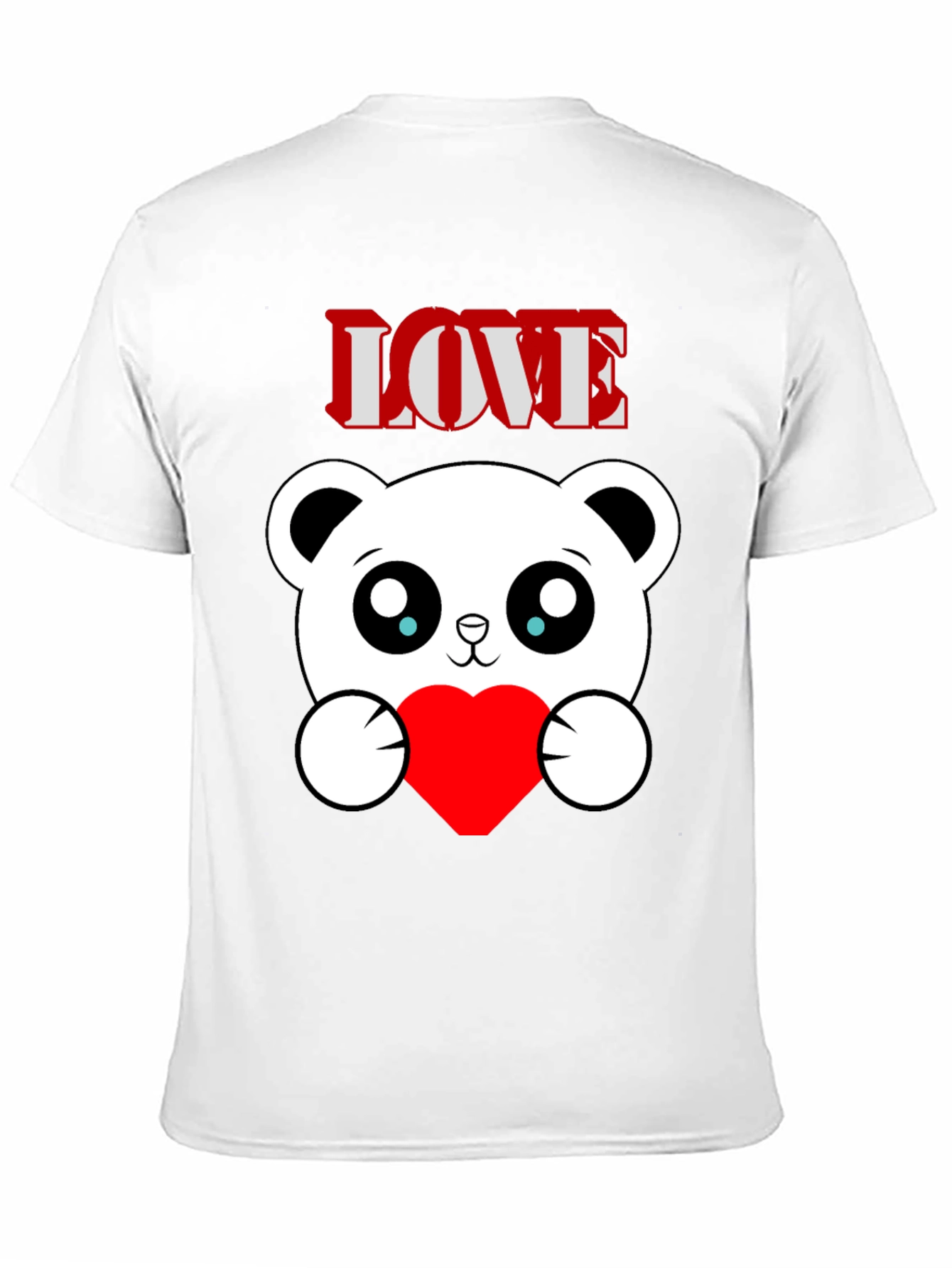 Black Love Bear Graphic Tee - Men's Black T-Shirt view 11