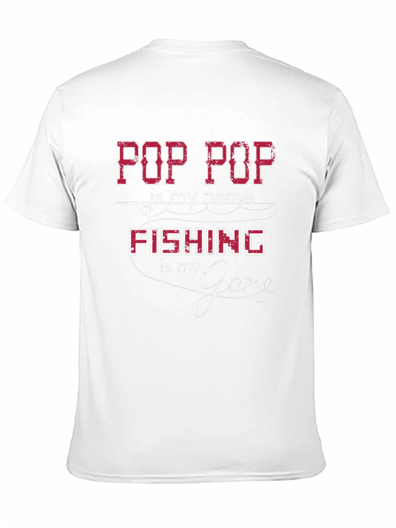 Black Pop Pop Fishing T-Shirt - Fisherman's Gift view 11