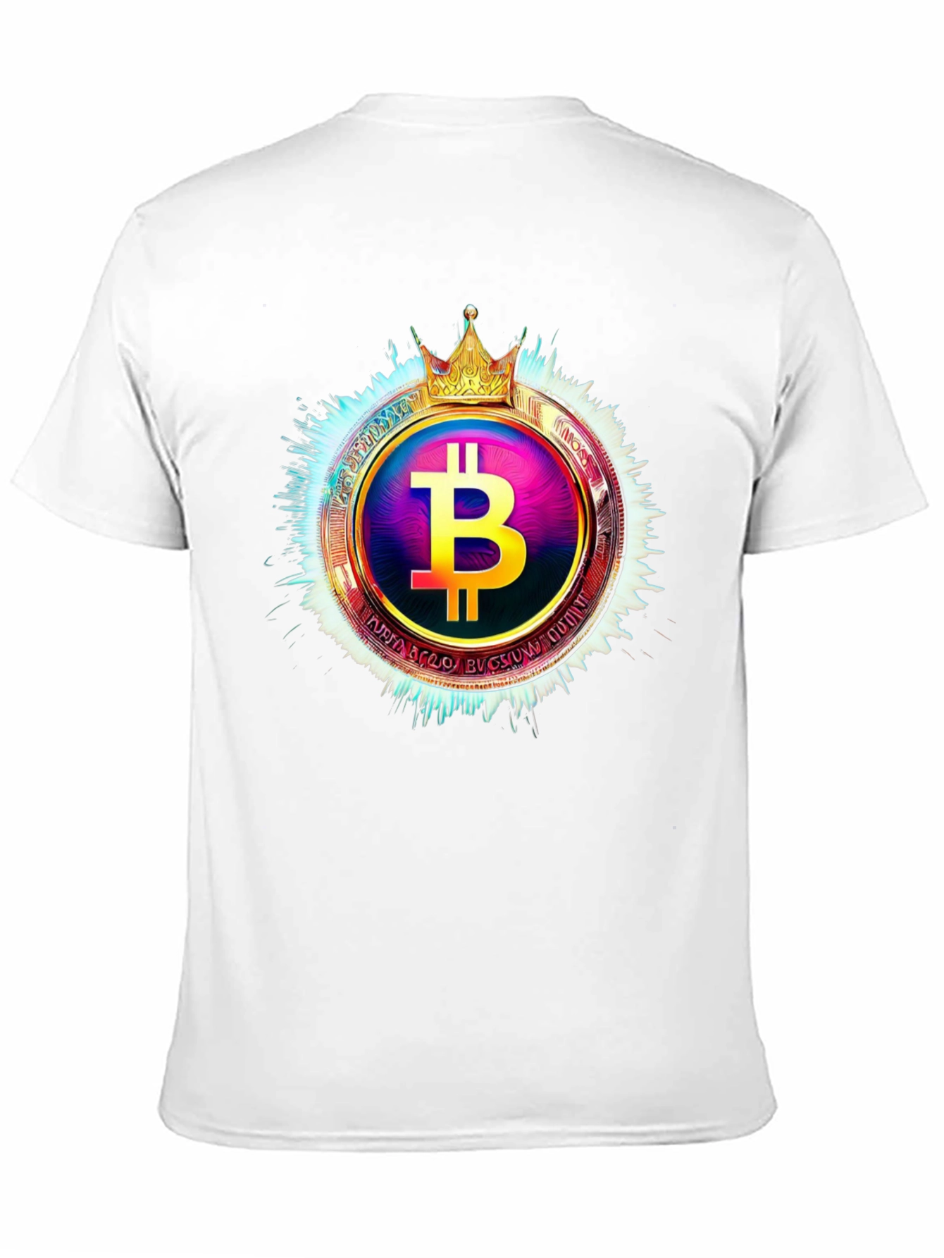 Black Bitcoin King T-Shirt - Crypto Currency Tee view 11
