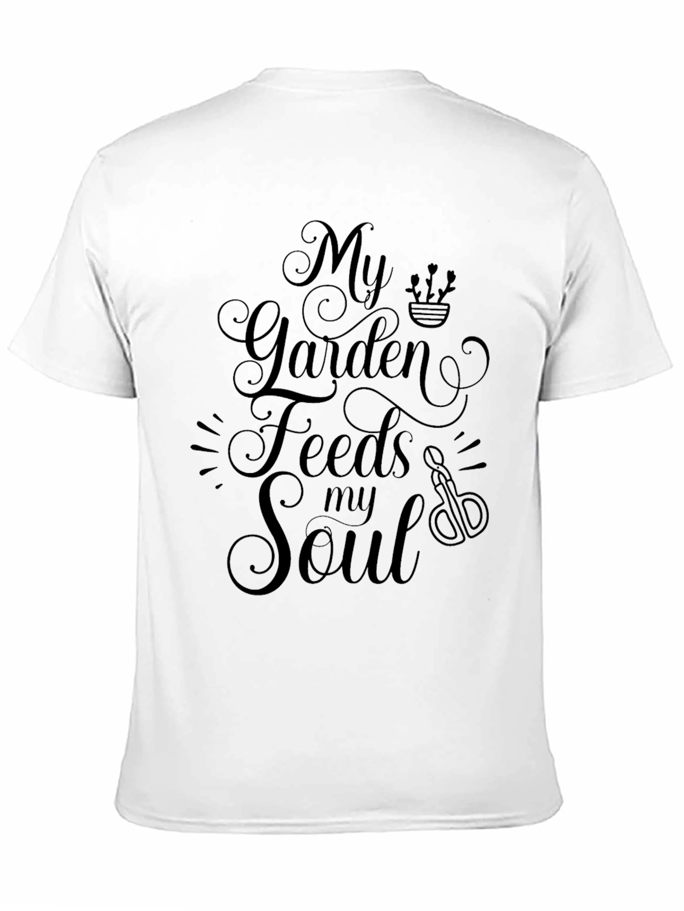 Black My Garden Feeds My Soul Black T-Shirt view 11