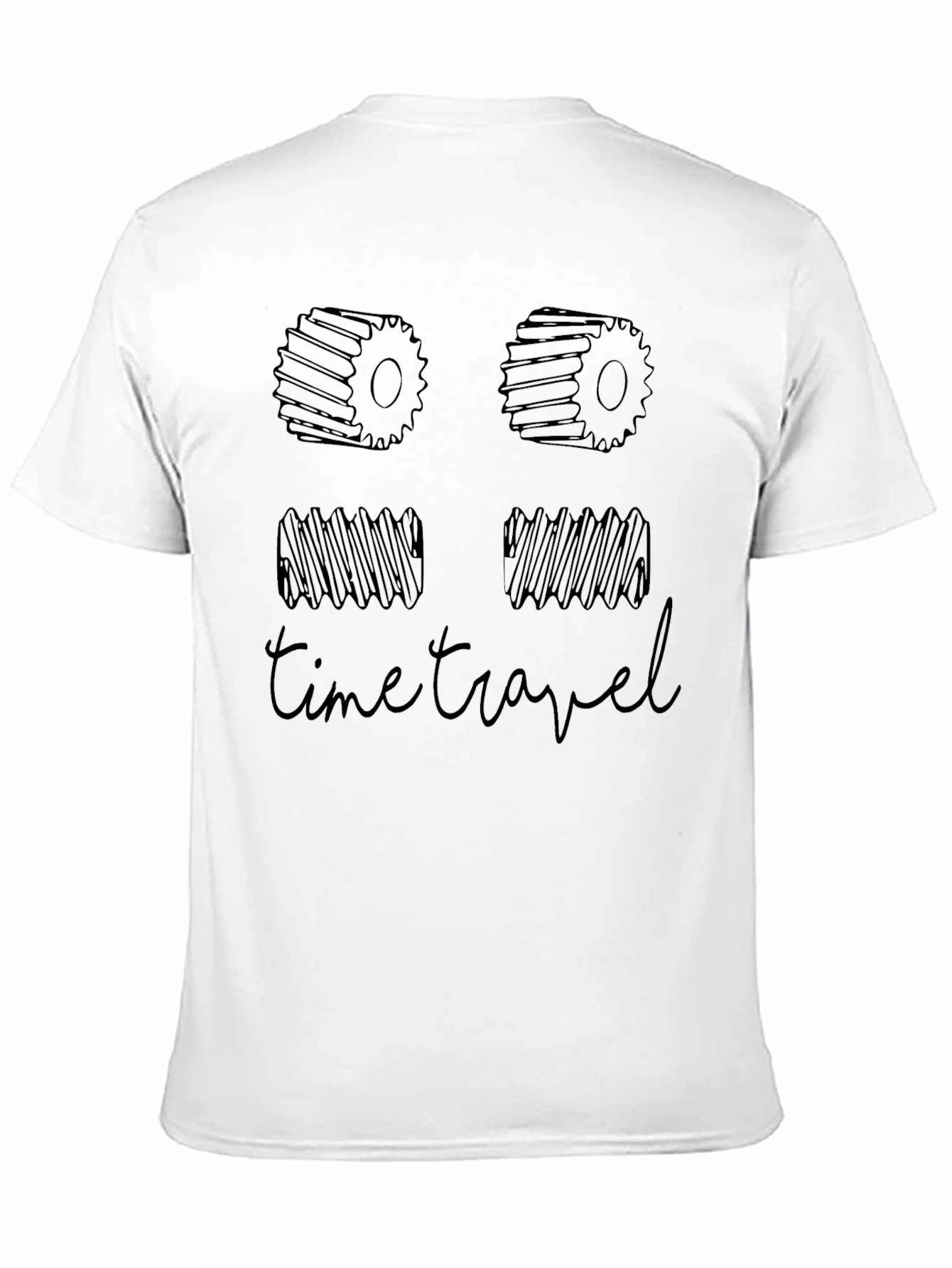 Black Time Travel Gear T-Shirt - Black view 11