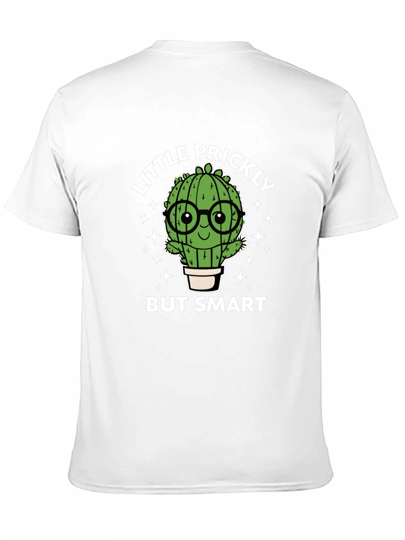 Black Little Prickly But Smart Cactus Graphic Tee view 11