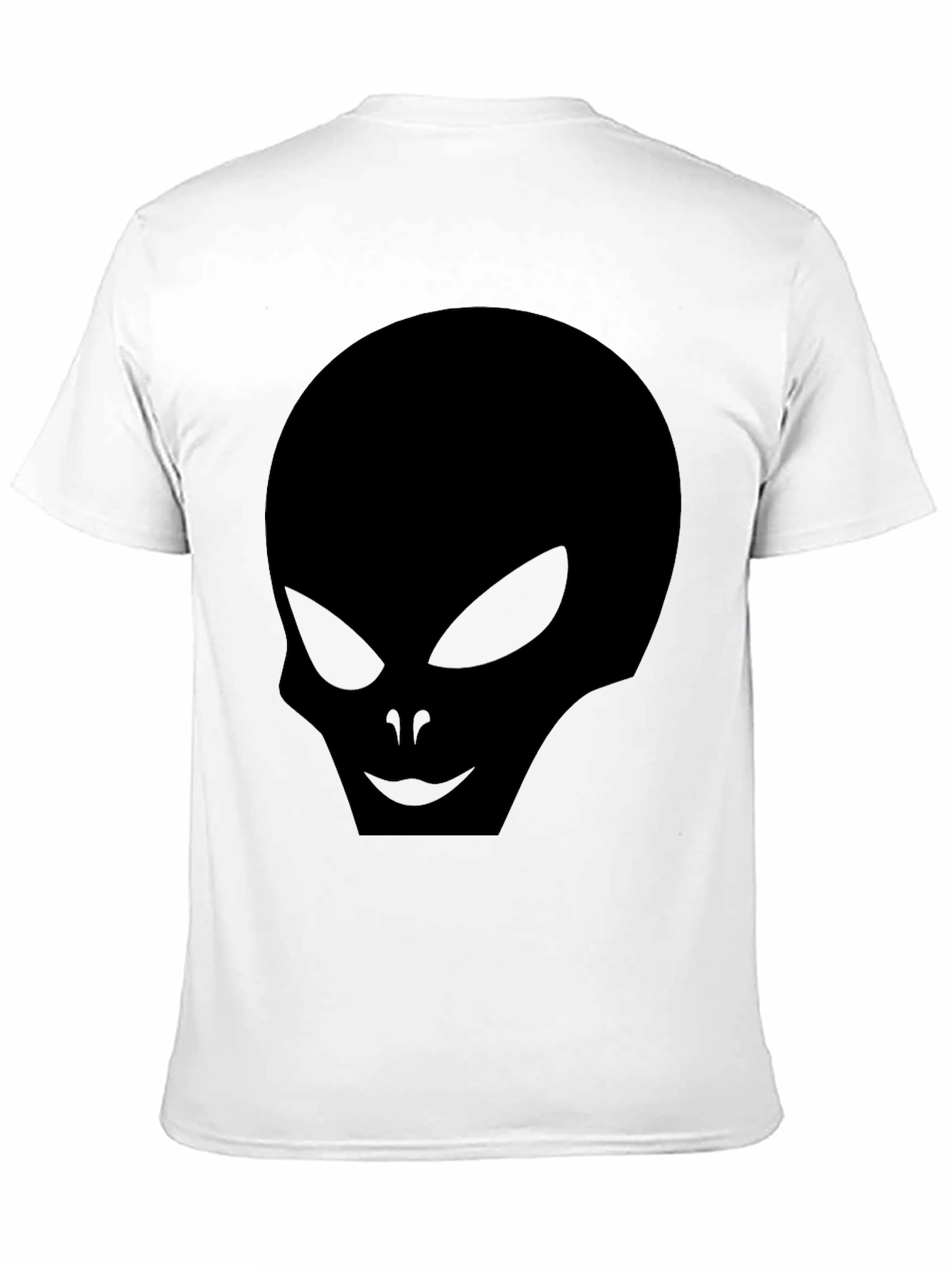 Black Alien Head Graphic Black T-Shirt view 11