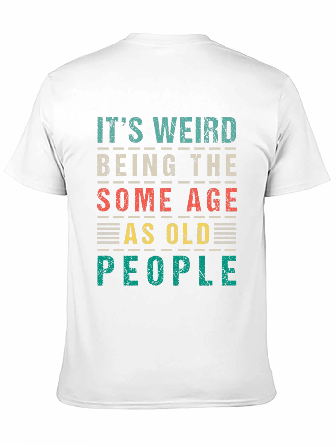 Black Funny "Same Age as Old People" Graphic Tee view 11