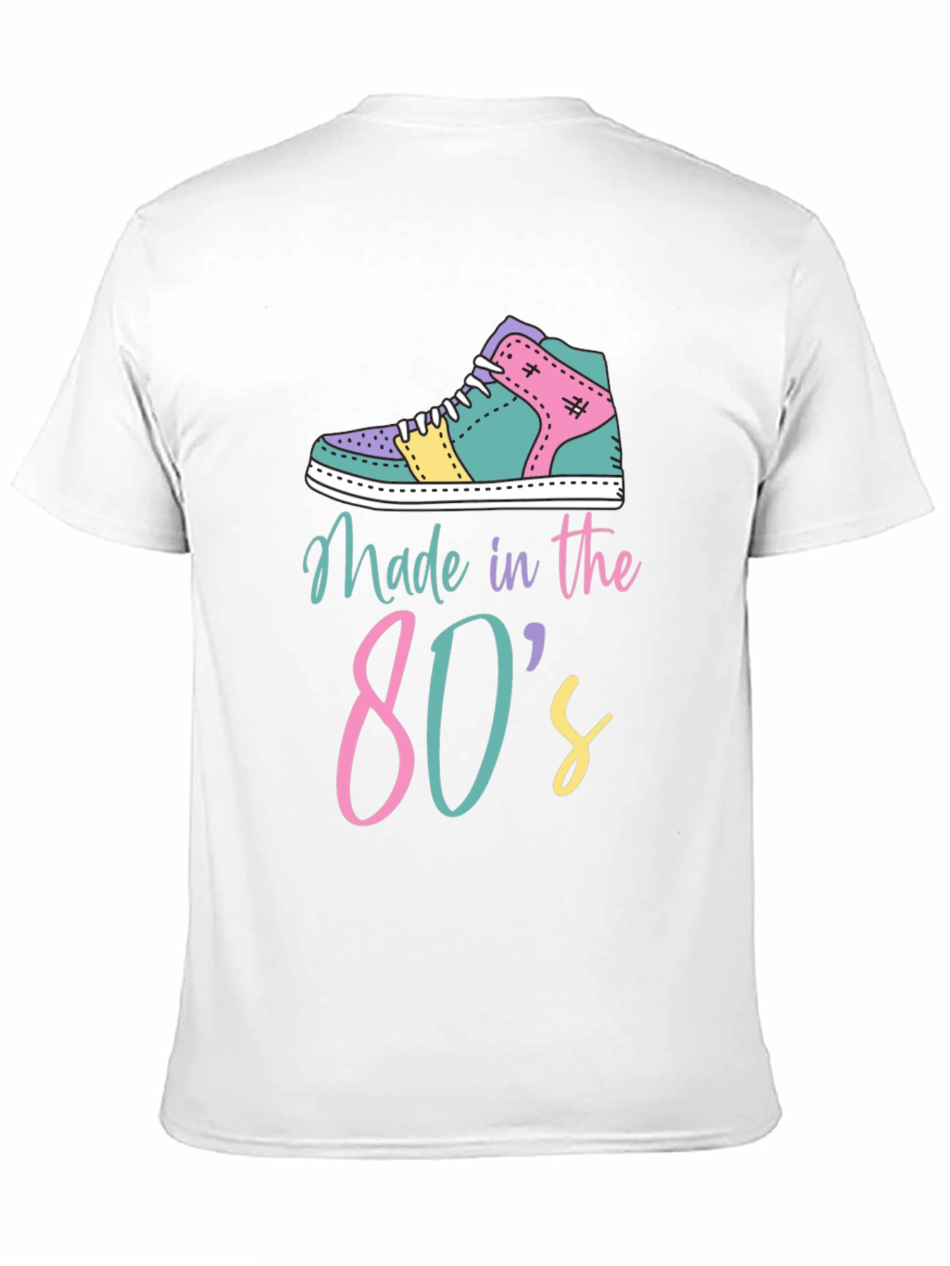 Black Retro 80s Sneaker Graphic Tee view 11