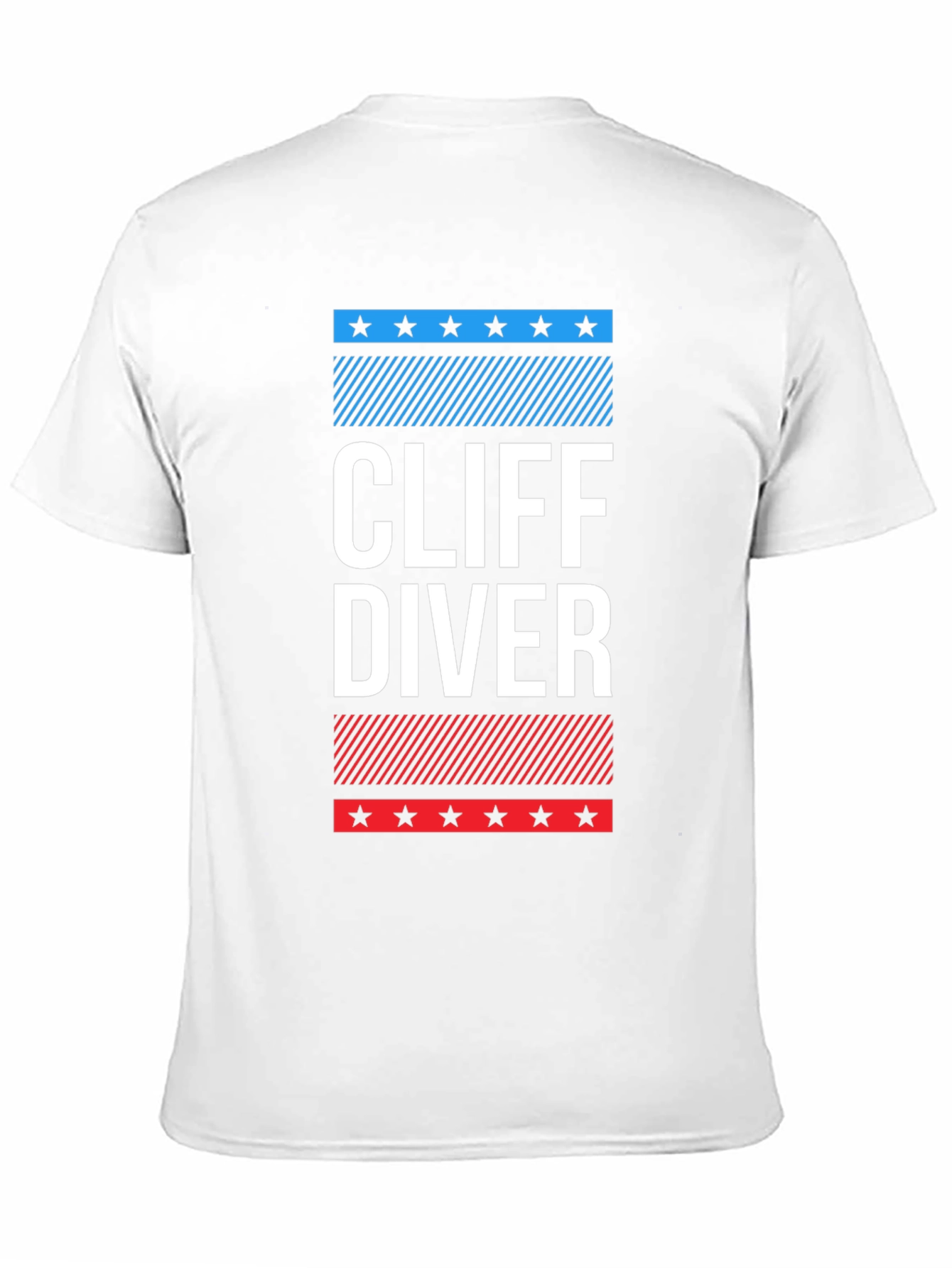 Black Cliff Diver Graphic Tee - Patriotic Design view 11