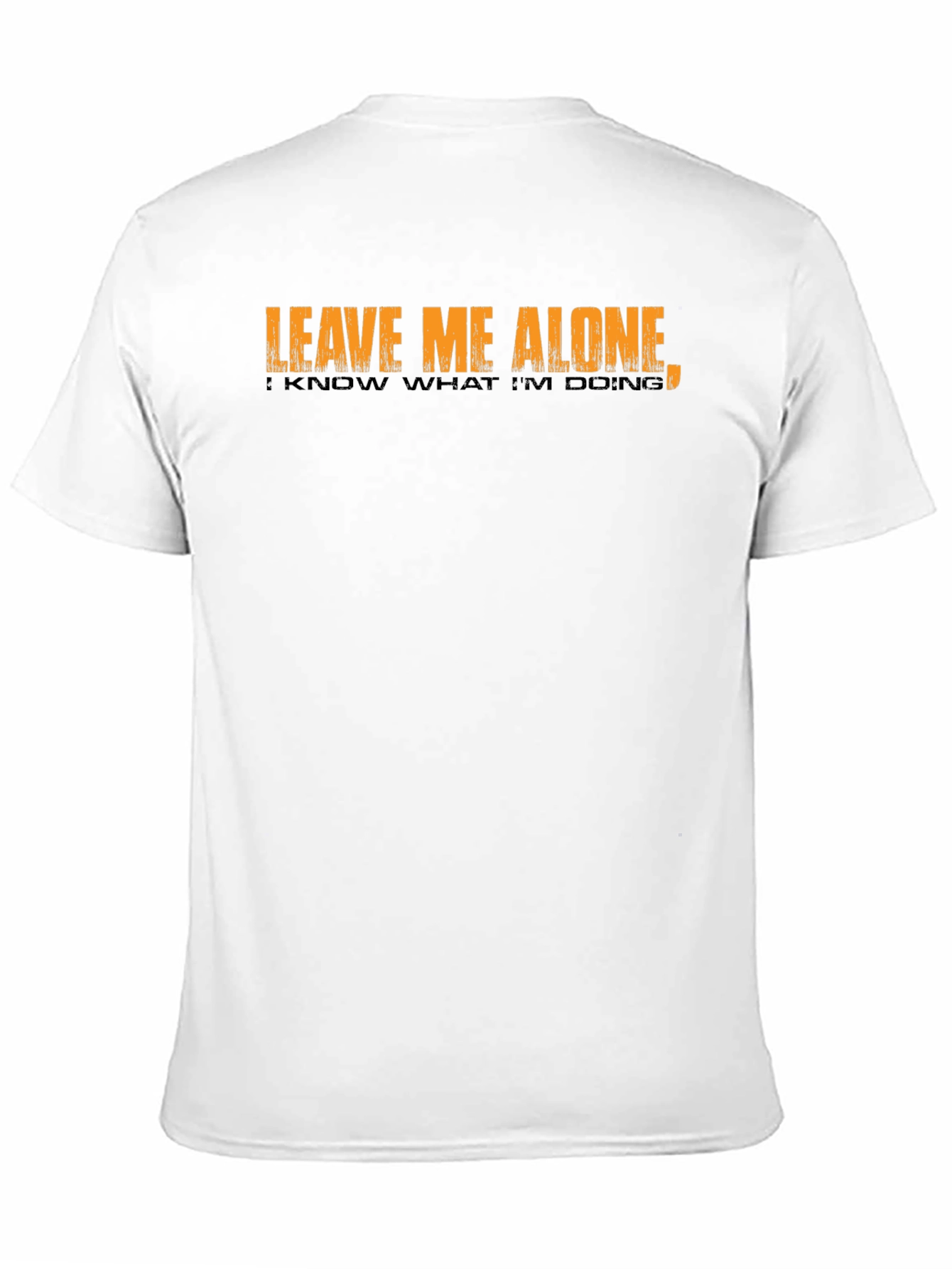 Black Leave Me Alone Funny Graphic Tee view 11