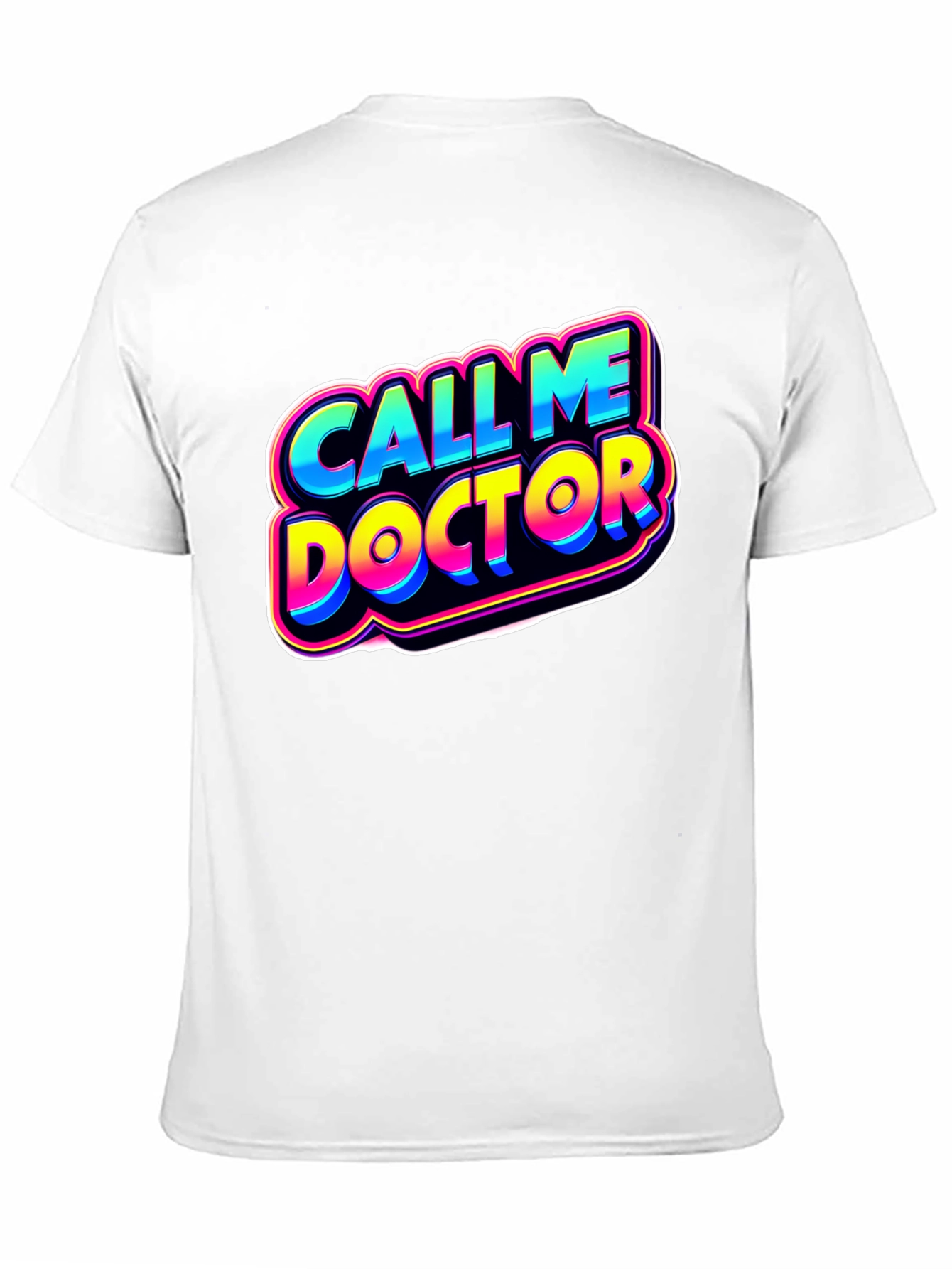 Black Call Me Doctor Graphic Tee - Novelty Humor Shirt view 11