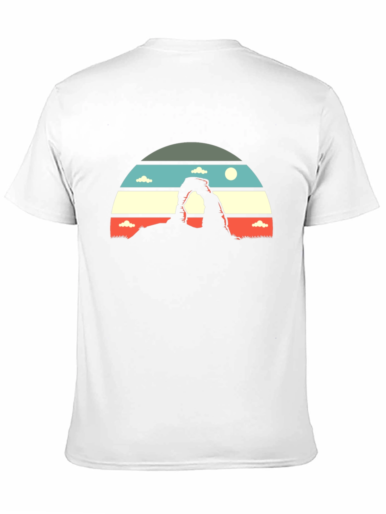 Black Retro Landscape Graphic Tee - Black view 11