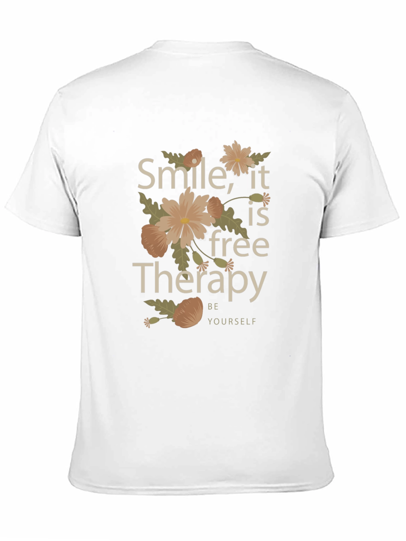 Black Smile, It's Free Therapy Black Graphic Tee view 11