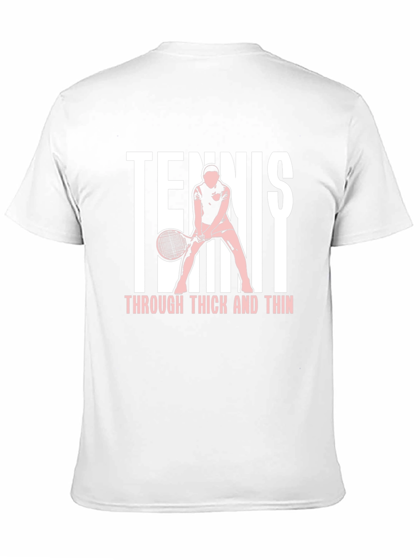 Black Tennis Through Thick & Thin Graphic T-Shirt view 11