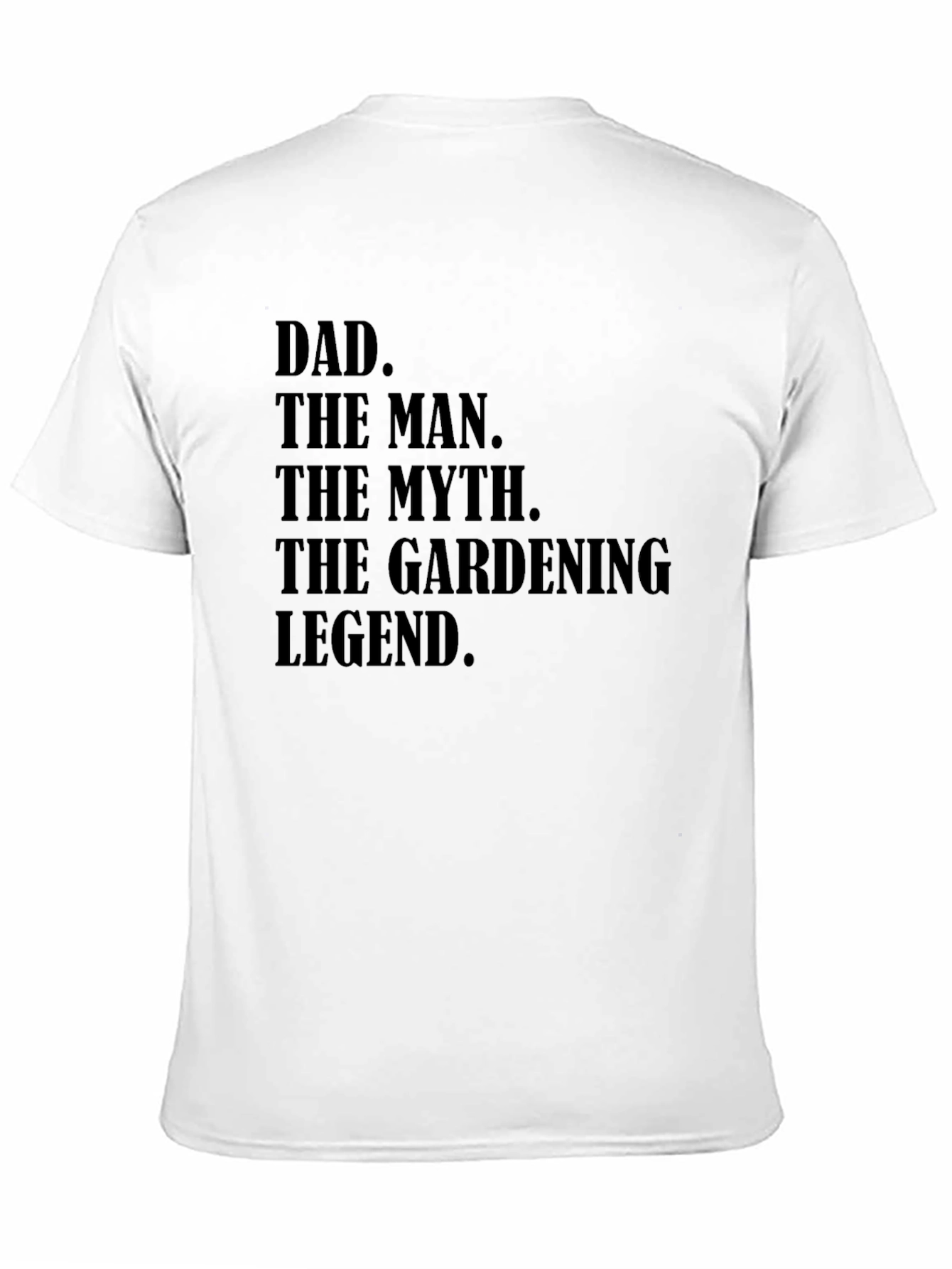 Black Dad Gardening Legend Black Graphic T-Shirt view 11
