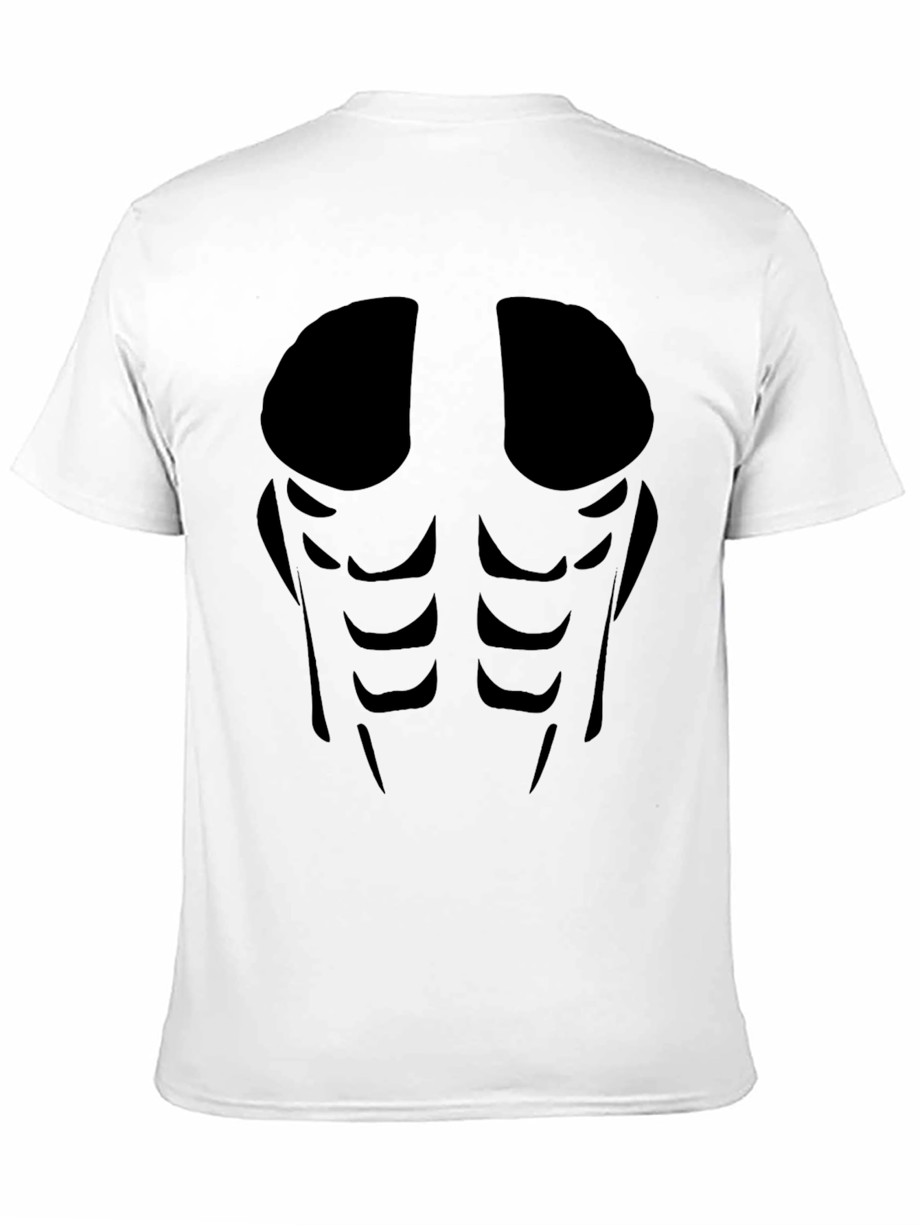 Black Men's Abs Silhouette Graphic Tee - Black view 11