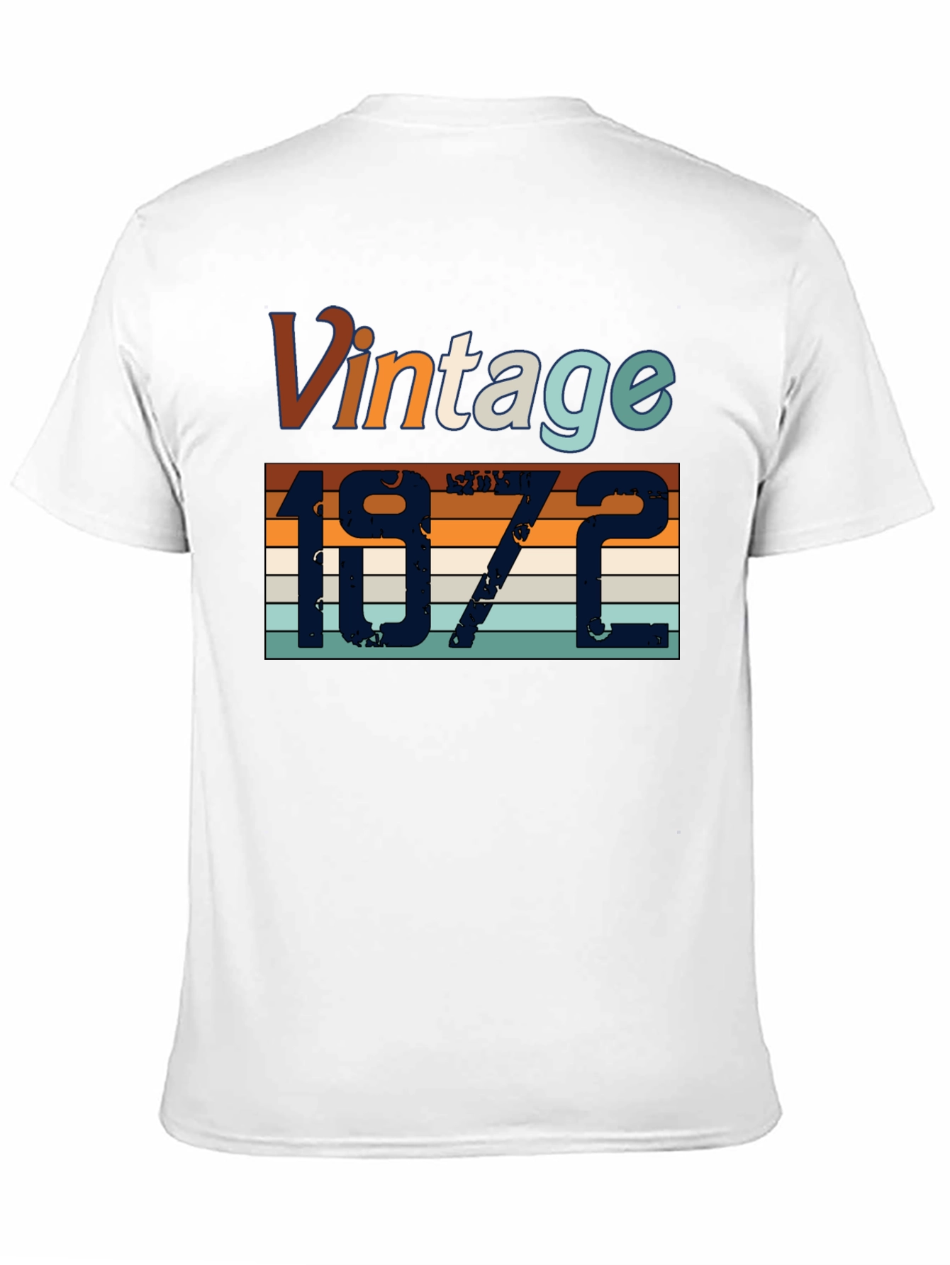 Black Vintage 1972 T-Shirt - Retro Birthday Gift view 11