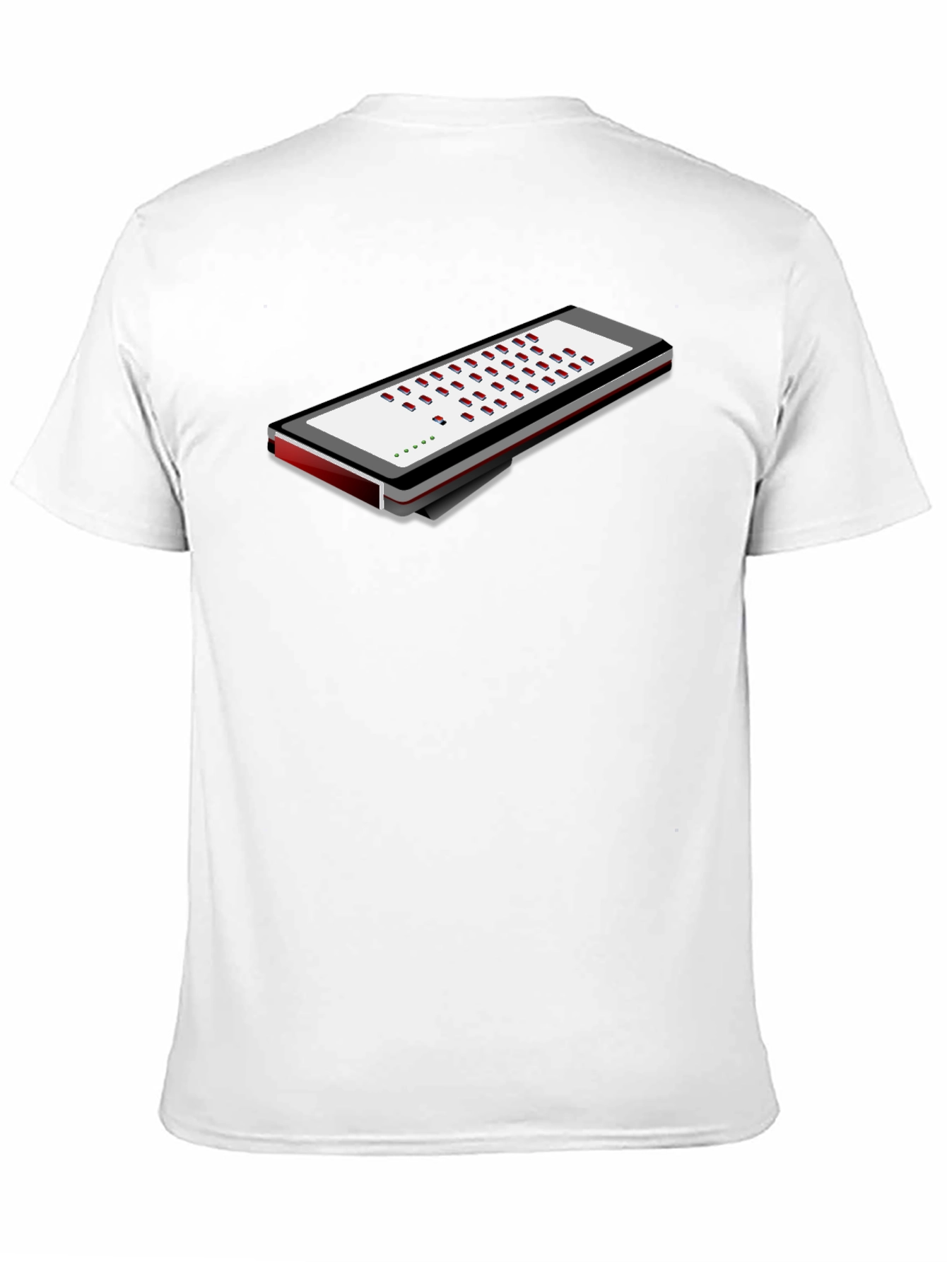 Black Novelty Musical Keyboard T-Shirt view 11