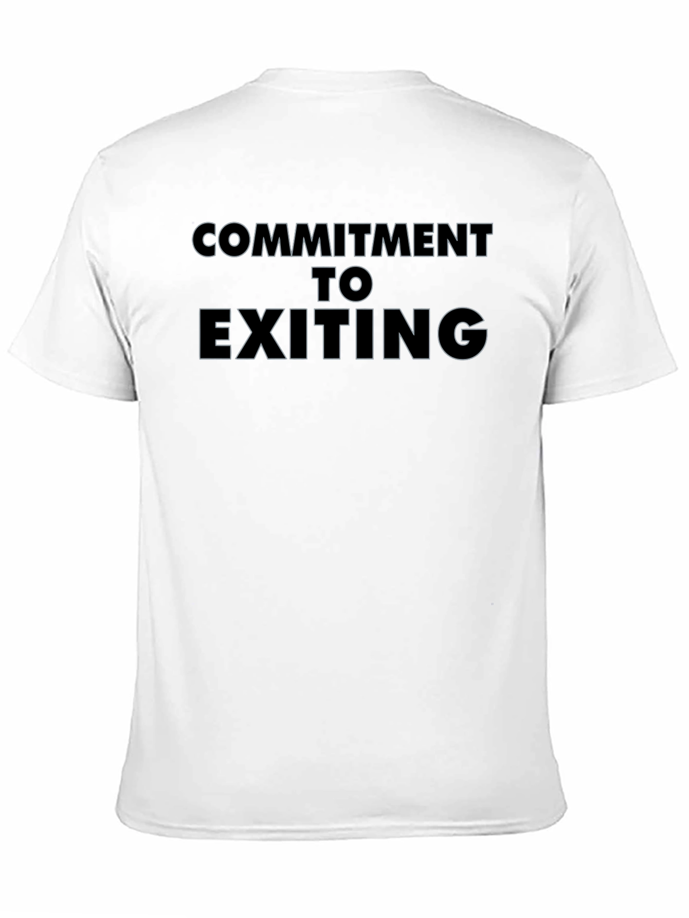 Black Commitment to Exiting Graphic T-Shirt view 11