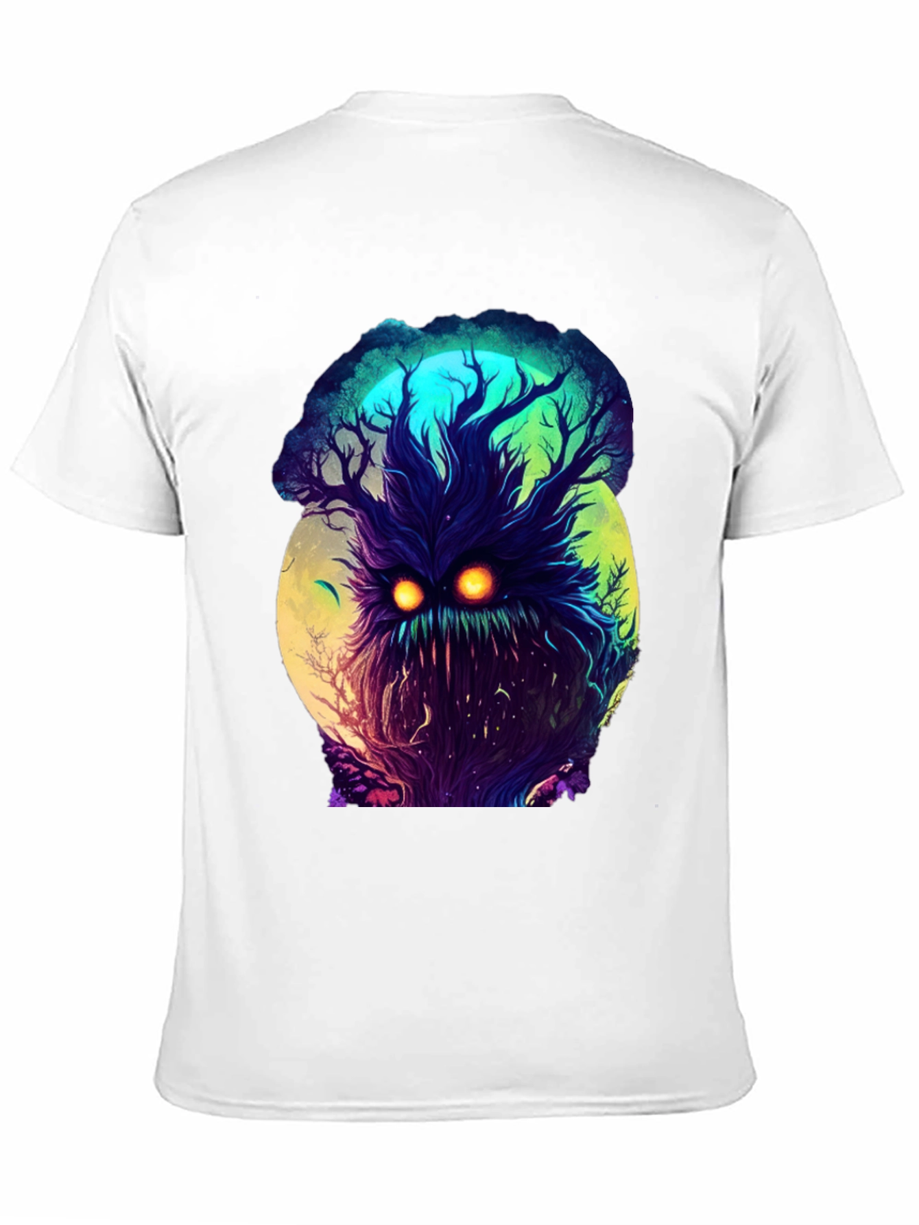 Black Mystic Tree Monster Graphic Tee - Black T-Shirt view 11