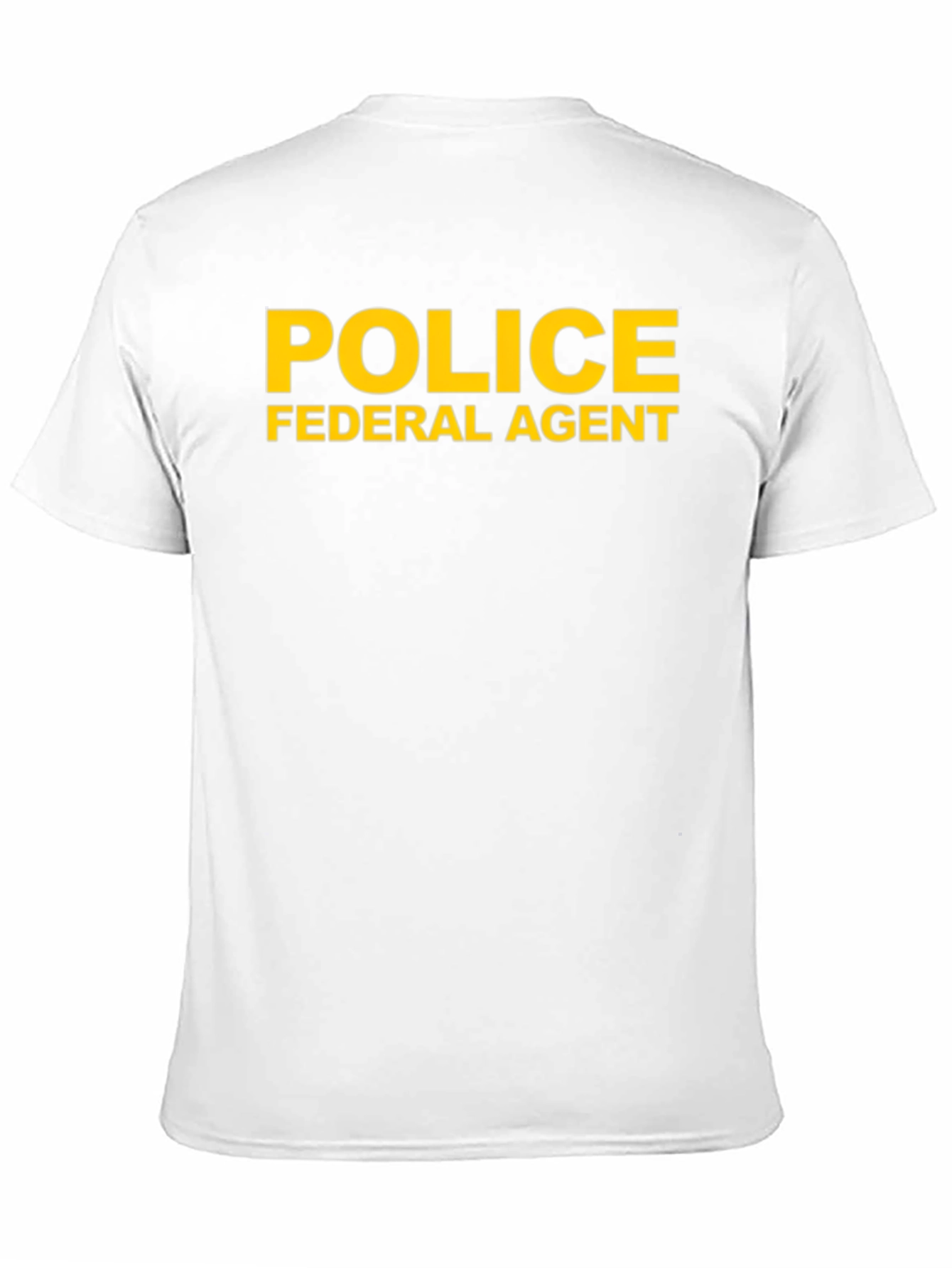 Black Federal Agent Police T-Shirt view 11