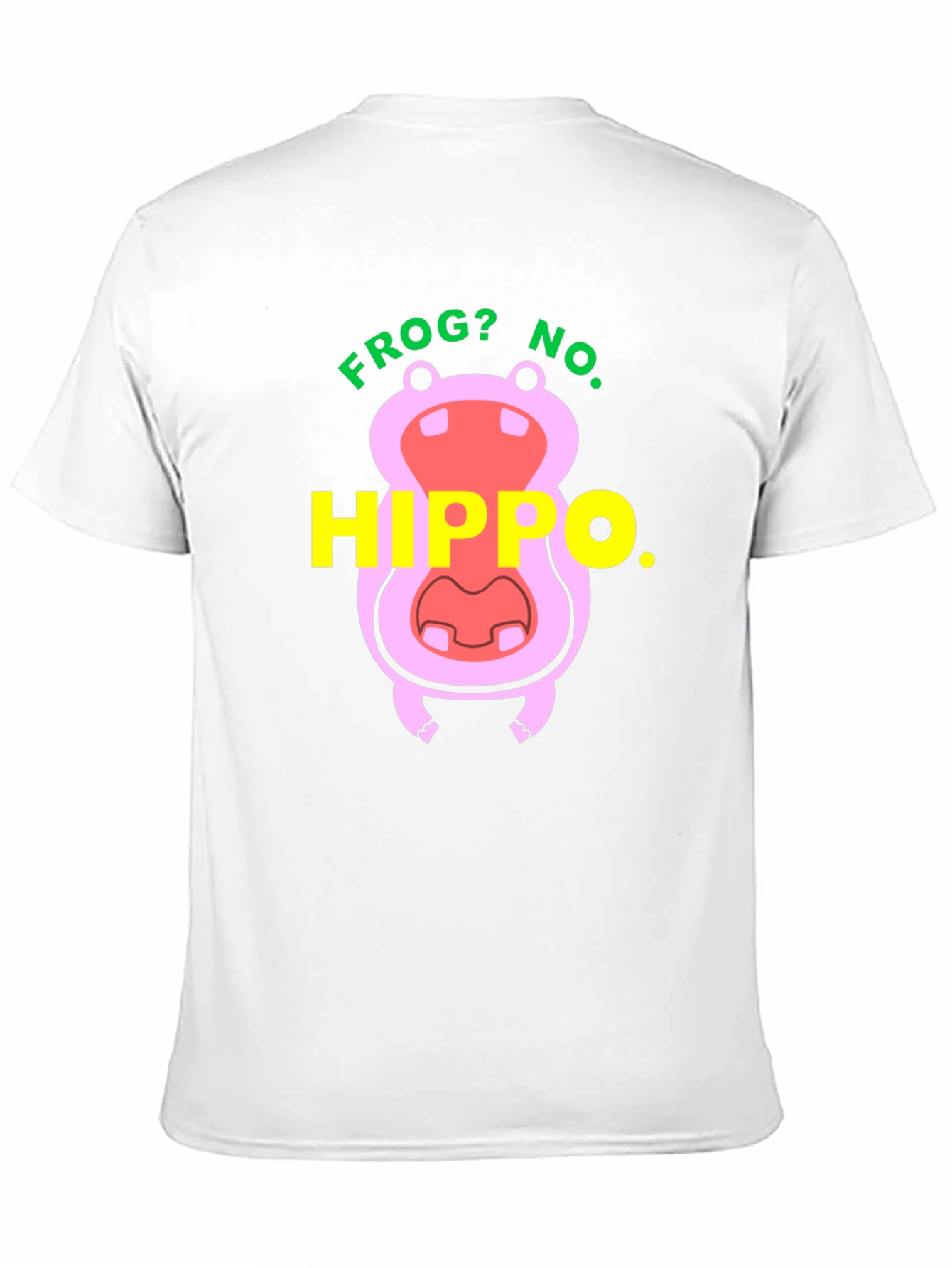 Black Frog? No. Hippo T-Shirt - Funny Animal Tee view 11
