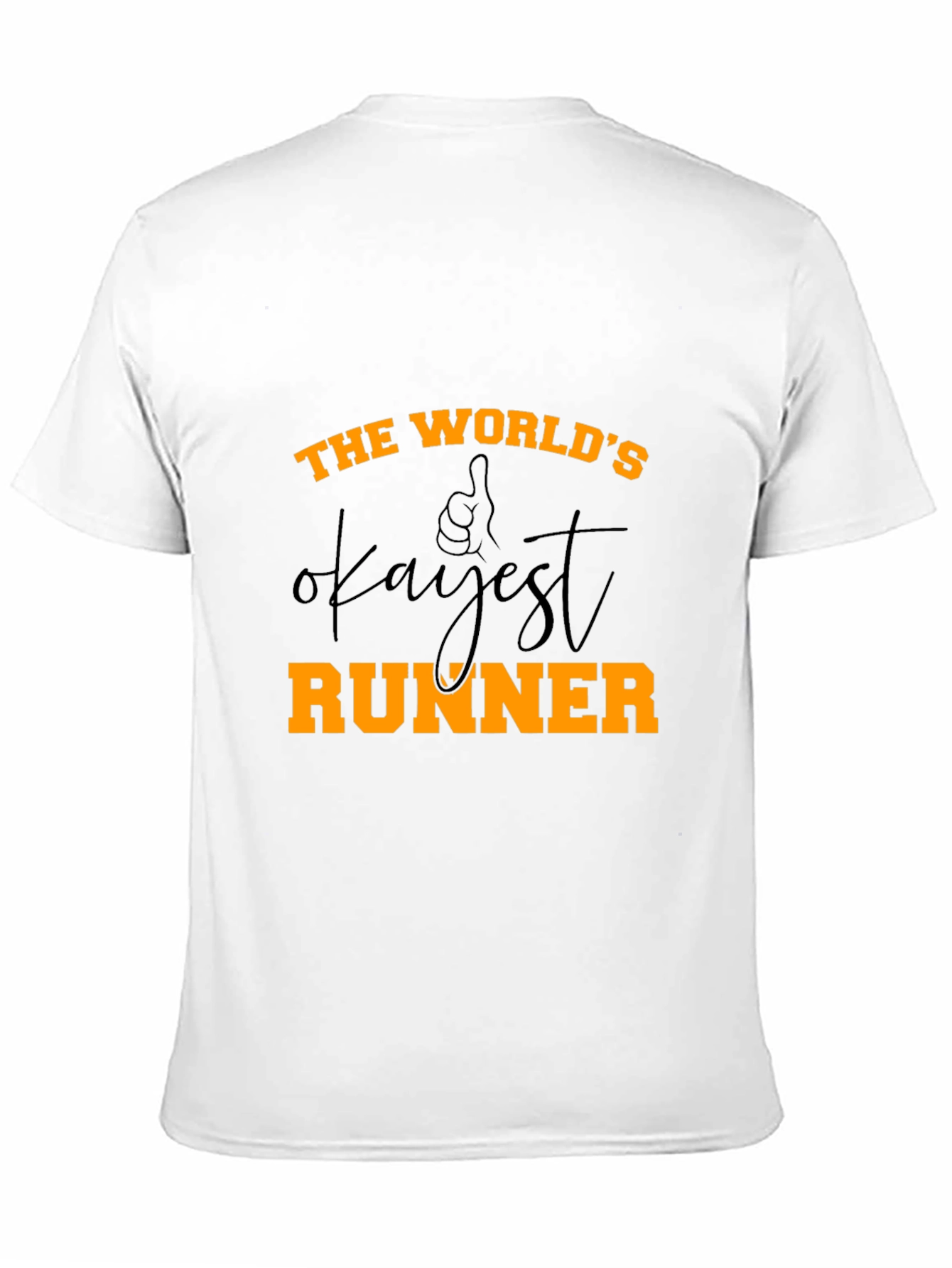 Black World's Okayest Runner - Novelty Graphic T-Shirt view 11