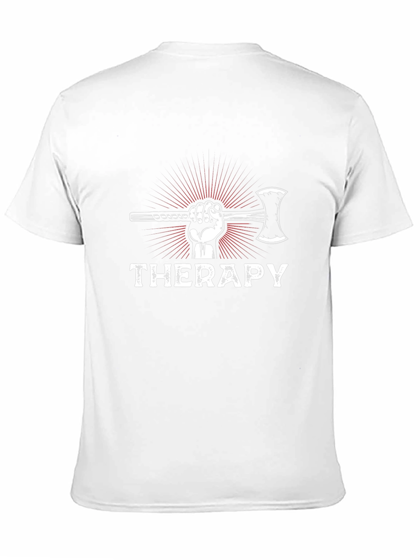 Black Axe Therapy Graphic T-Shirt - Black view 11