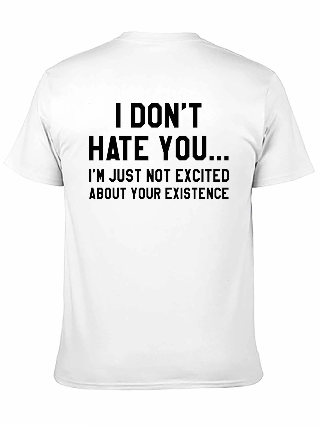 Black Sarcastic Graphic Tee - I Don't Hate You T-Shirt view 11