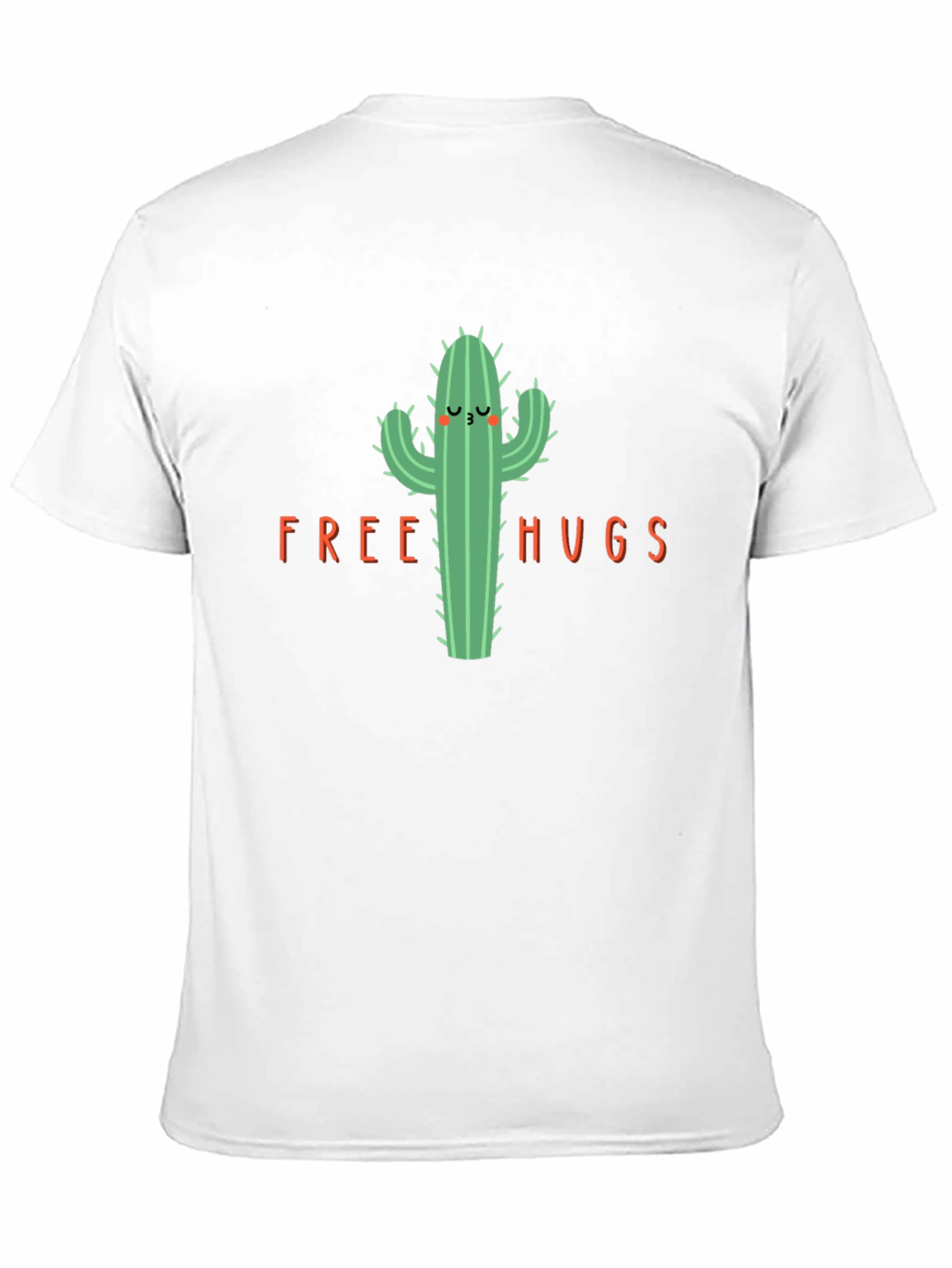 Black Cactus Free Hugs Graphic T-Shirt view 11