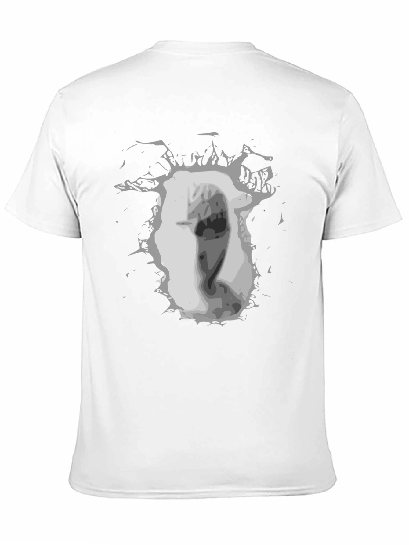 Black Graphic Print Black Tee view 11