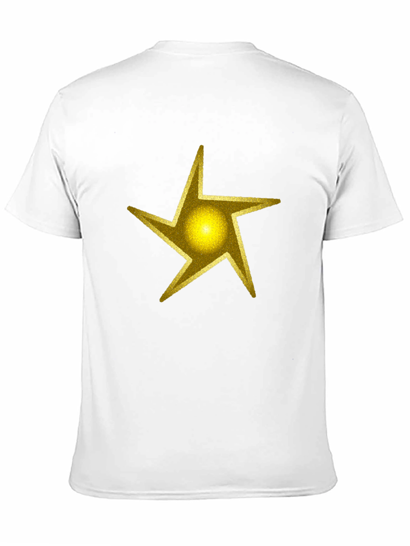 Black Golden Star Graphic Black T-Shirt view 11