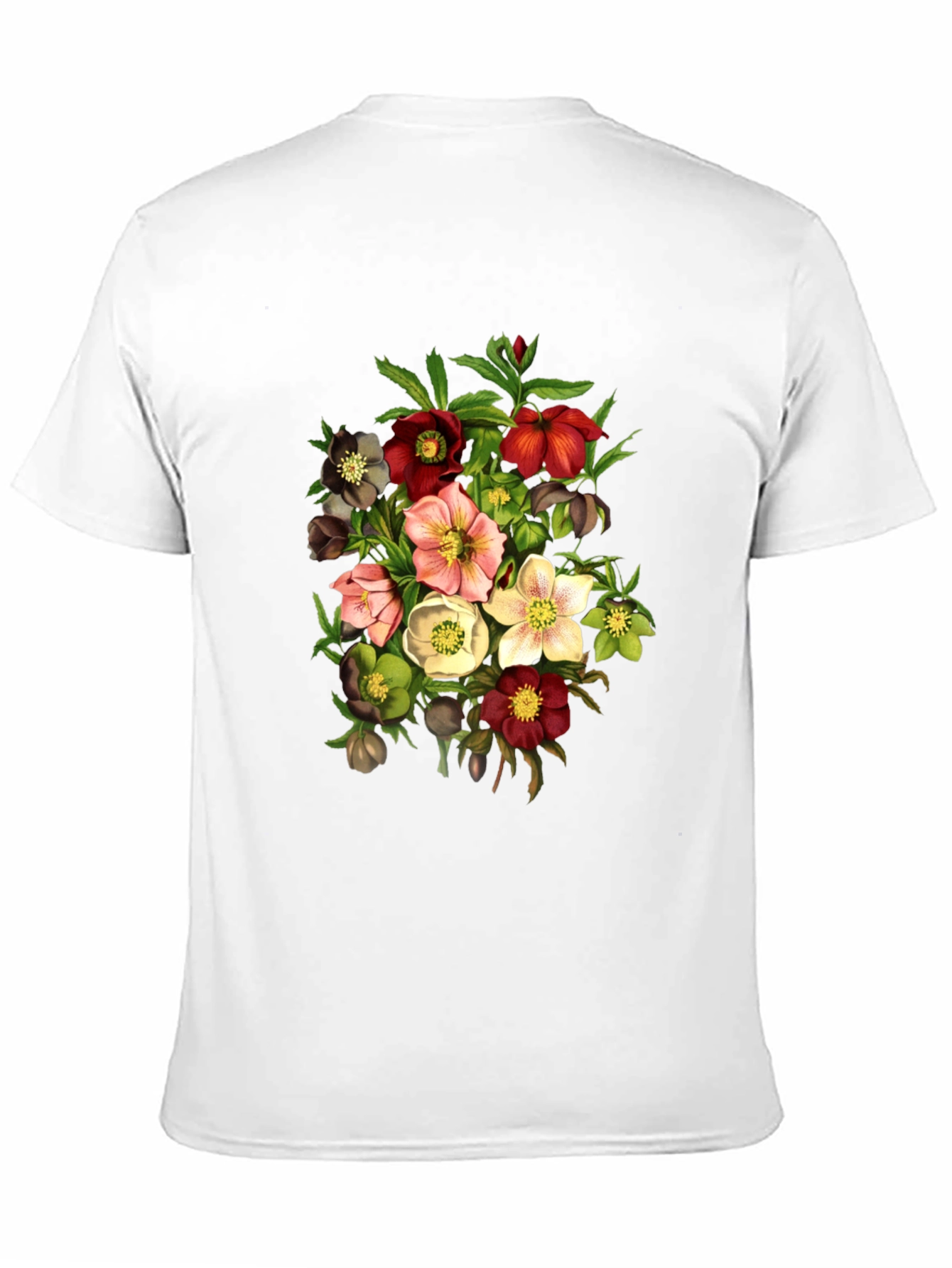Floral Bouquet Graphic T-Shirt - Vintage Style - 11