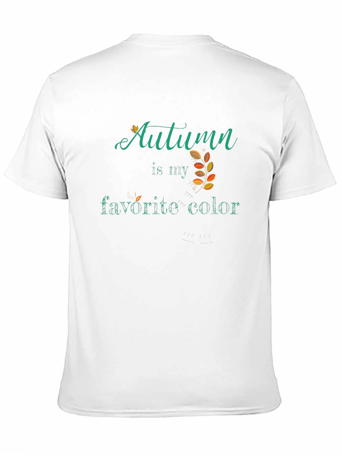 Black Autumn Is My Favorite Color T-Shirt view 11