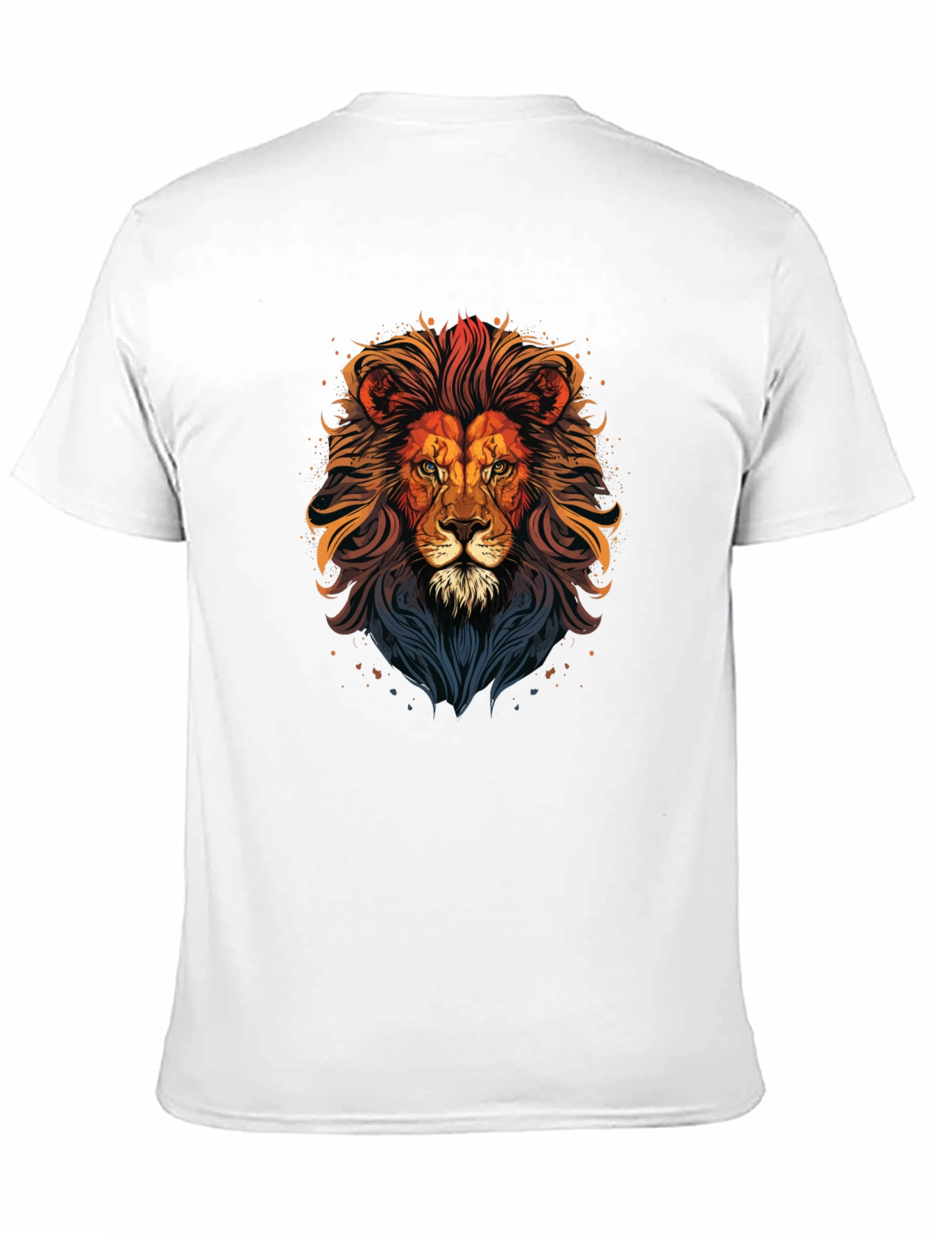 Black Lion Graphic Print T-Shirt - Men's Black Tee view 11