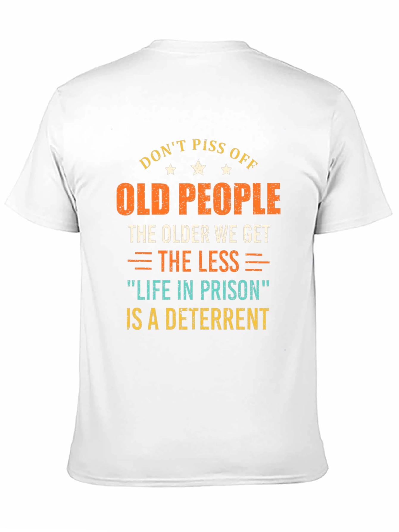 Black Don't Piss Off Old People Graphic T-Shirt view 11