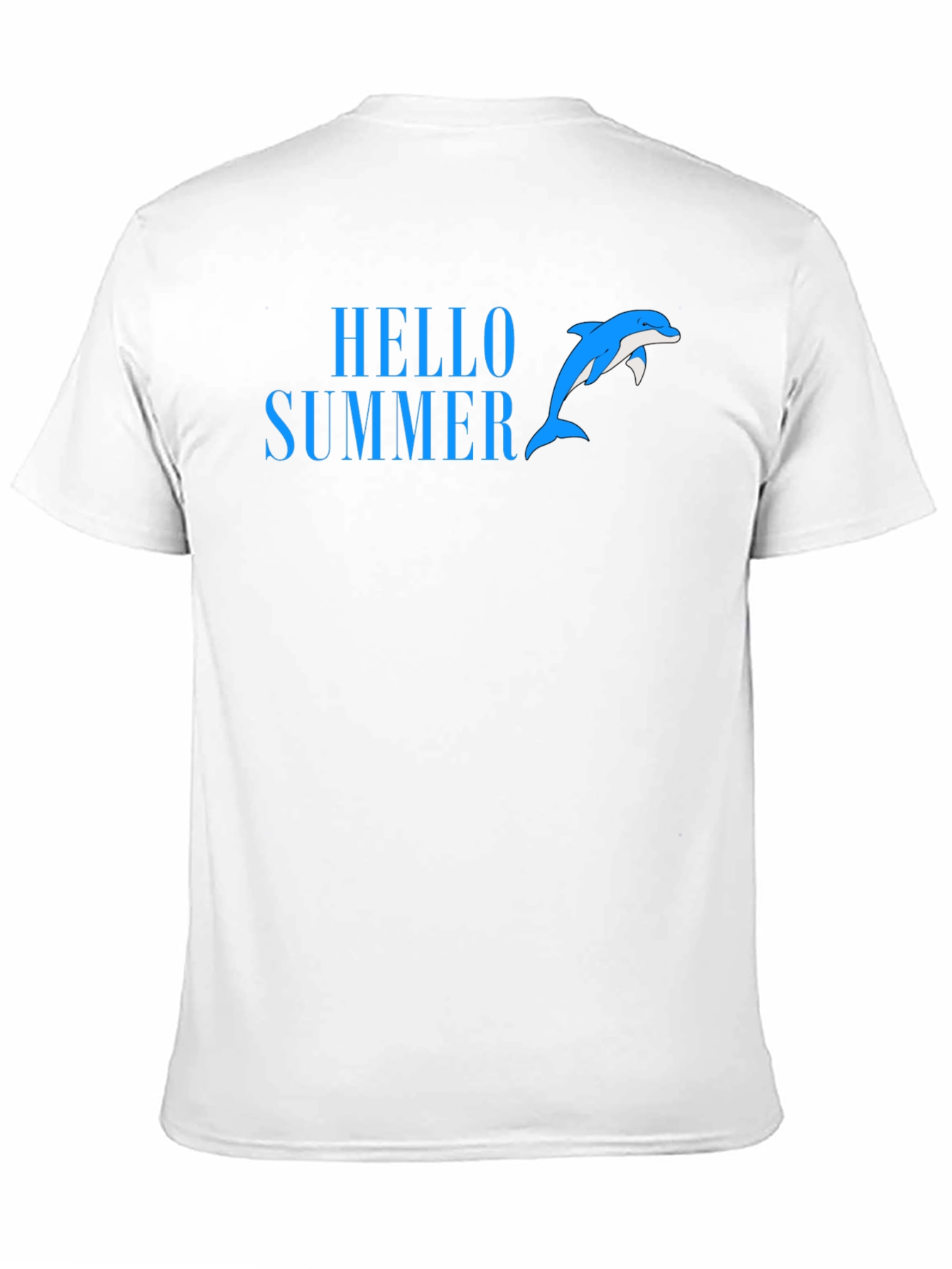 Black Hello Summer Dolphin T-Shirt view 11