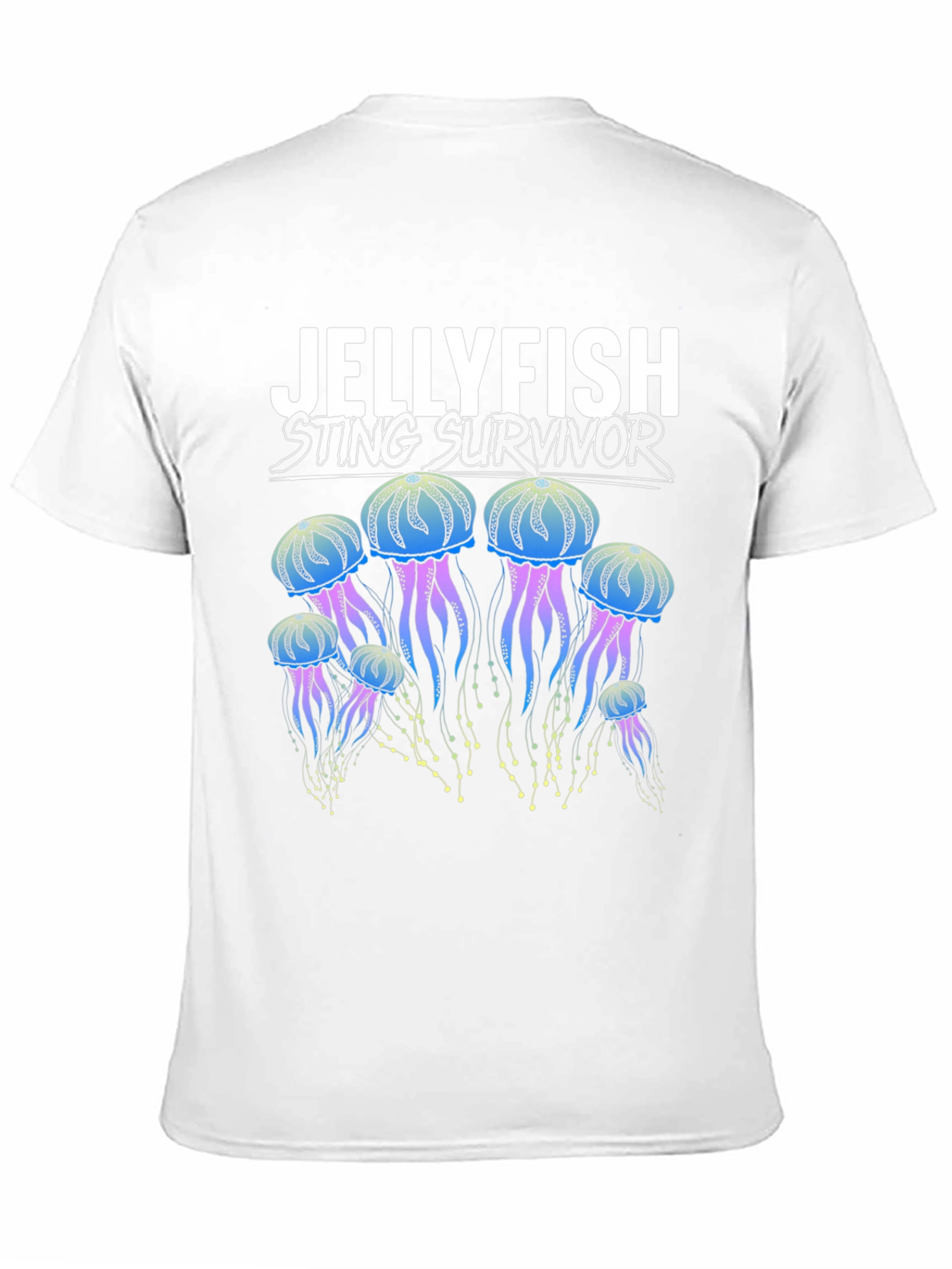 Black Jellyfish Sting Survivor Graphic T-Shirt view 11