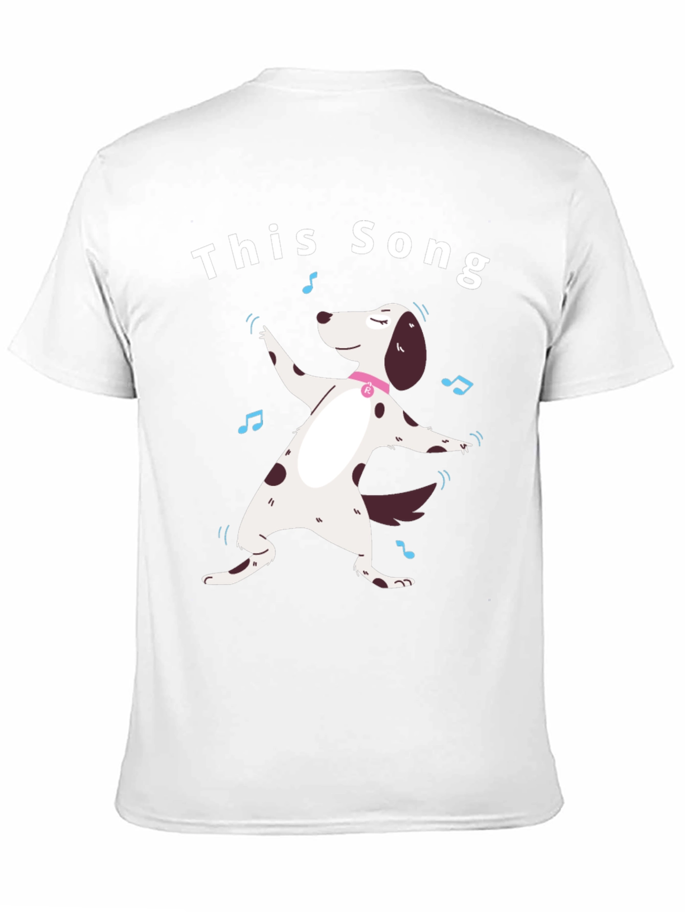 Black This Song T-Shirt - Dancing Dog Design view 11