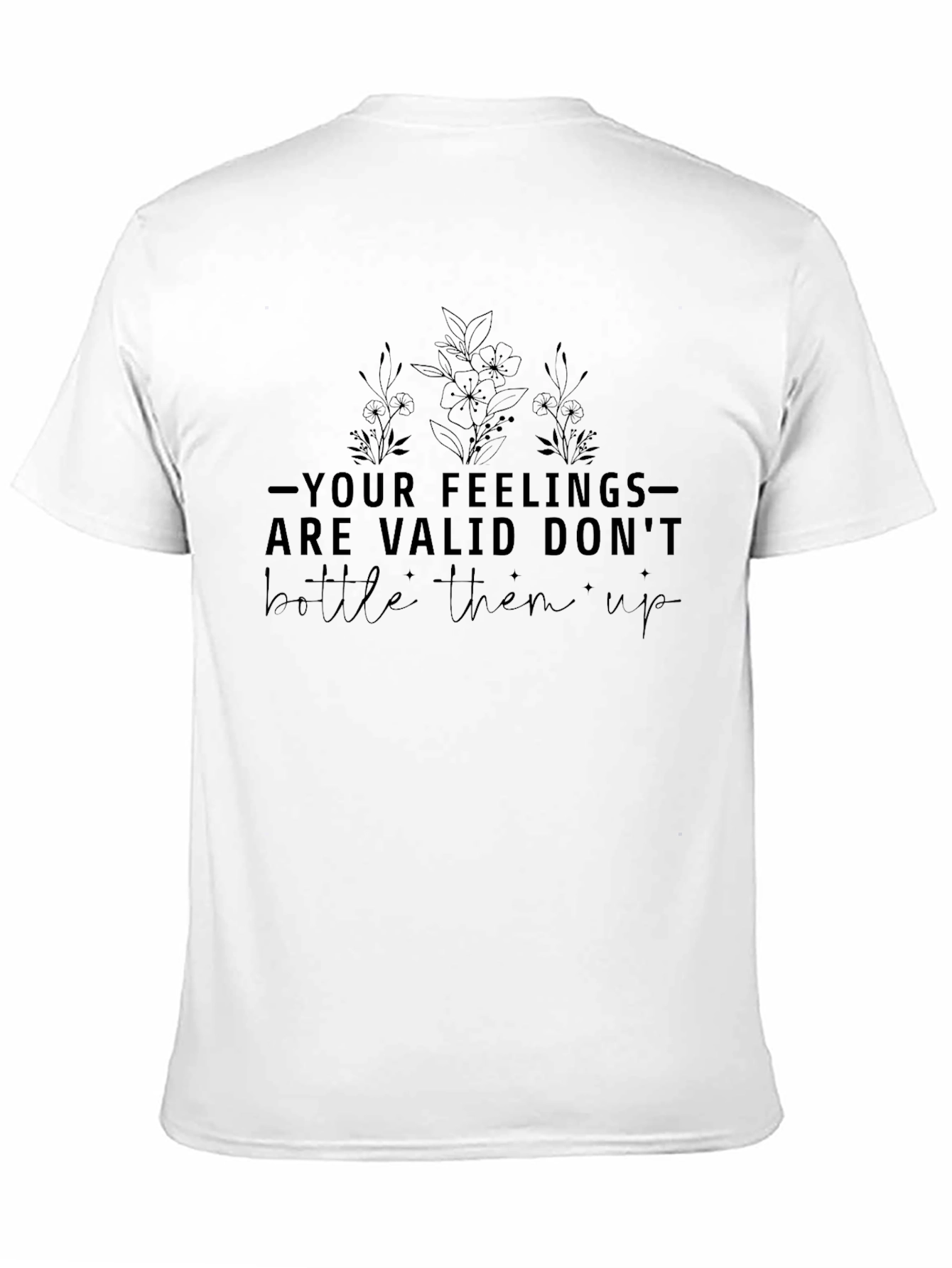 Black Feelings are Valid Black Graphic Tee view 11