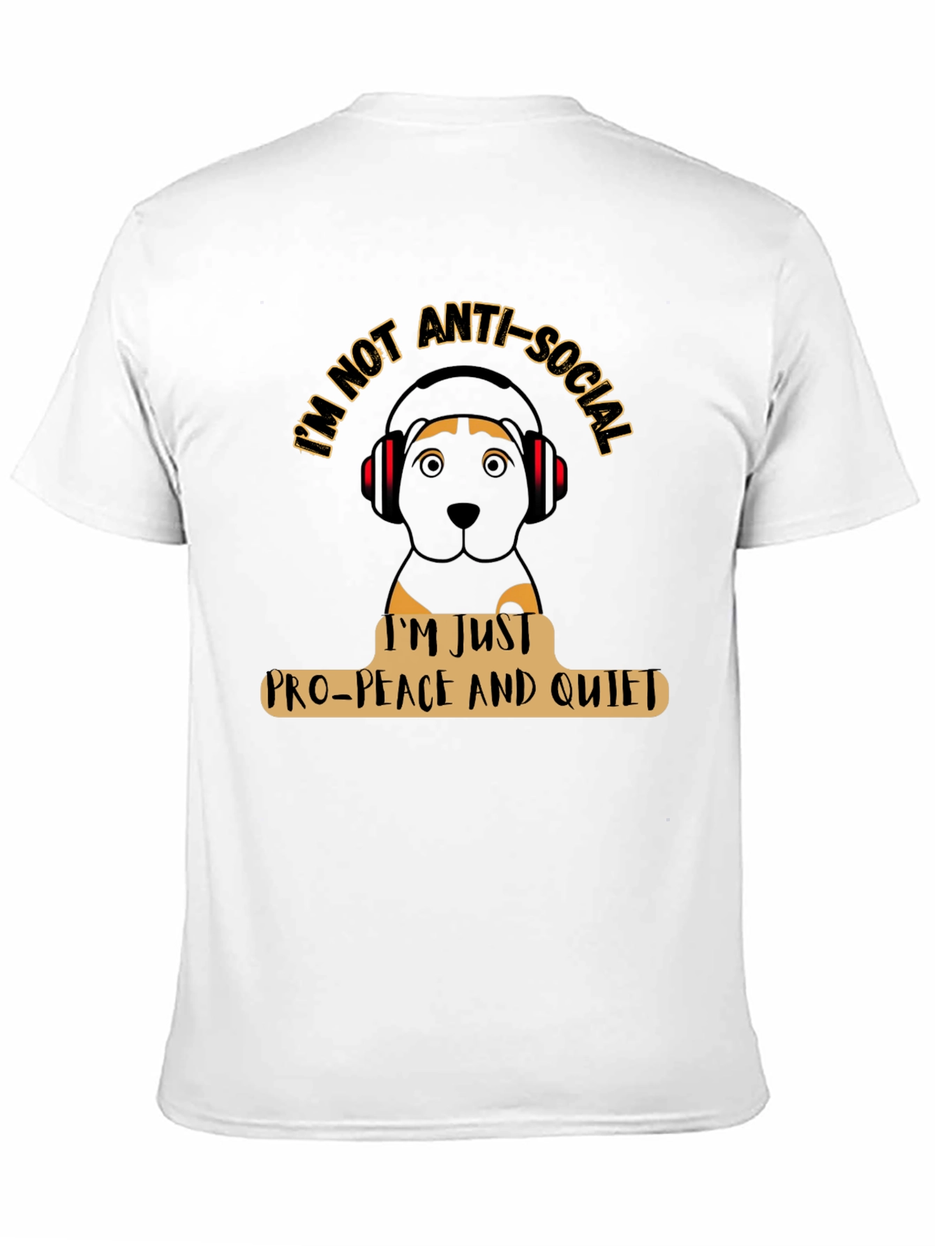 Black Anti-Social Pro-Peace T-Shirt view 11