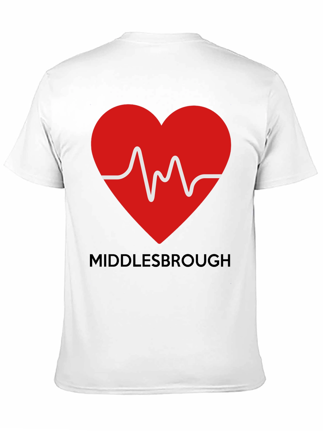 Black Middlesbrough Heartbeat T-Shirt view 11