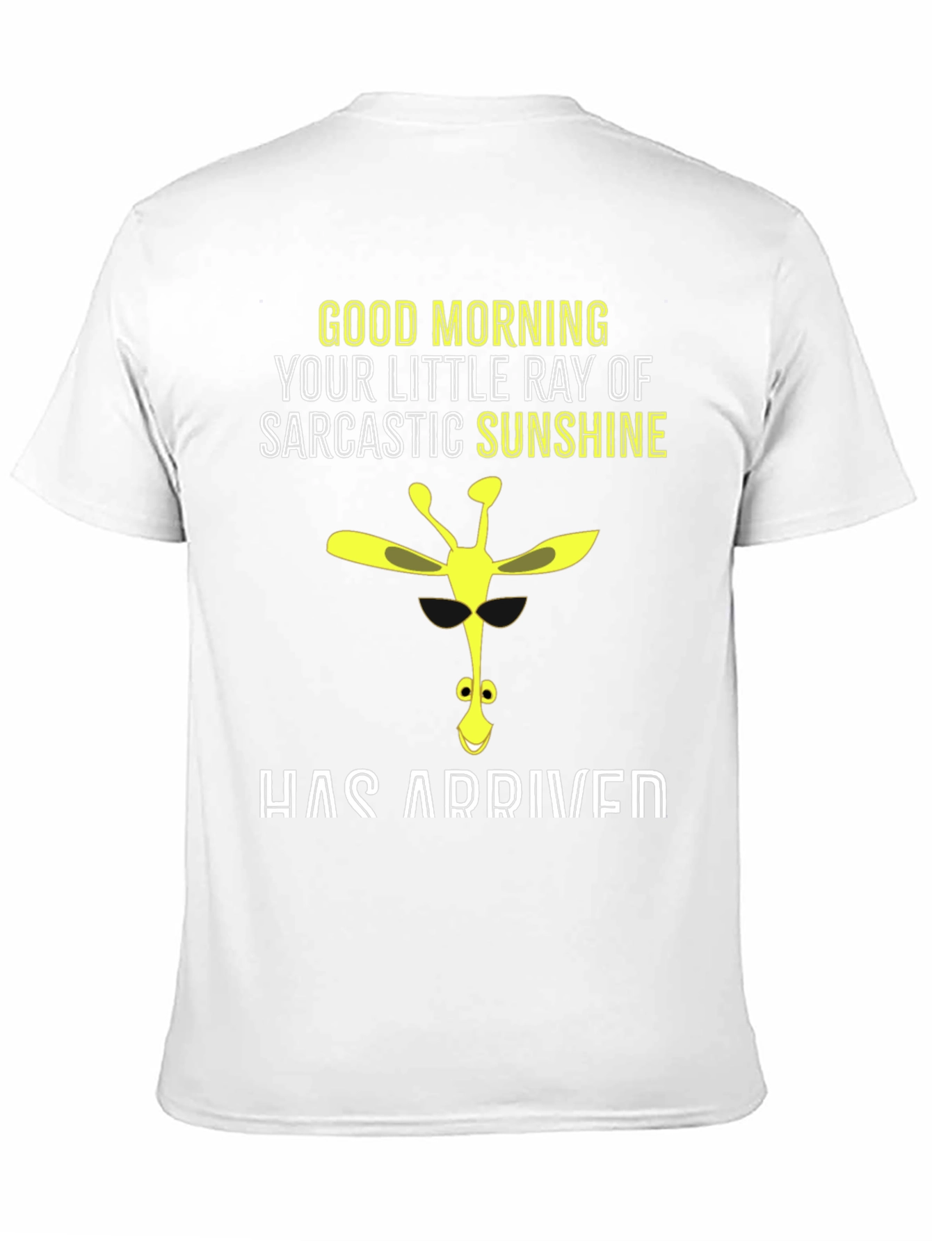 Black Sarcastic Sunshine Giraffe Graphic Tee view 11