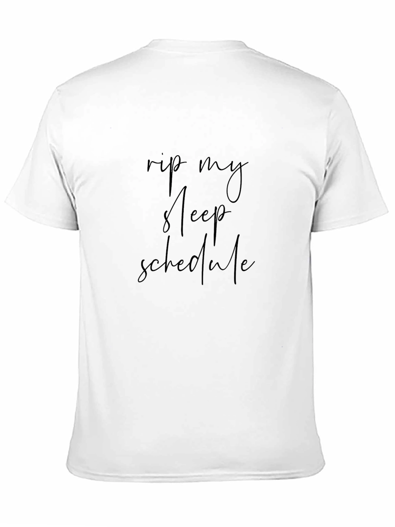 Black Rip My Sleep Schedule Black Graphic Tee view 11