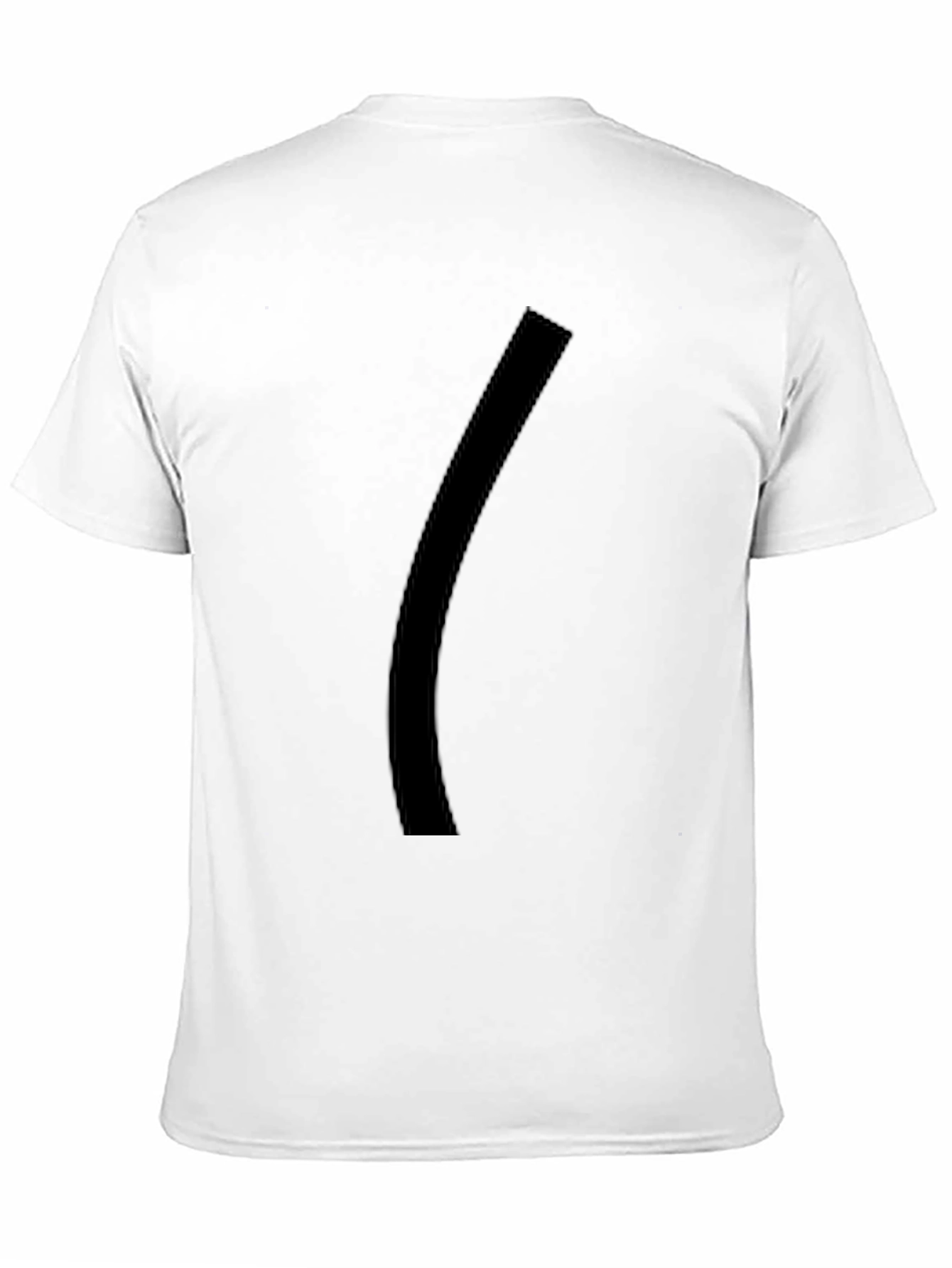 Black Mens Black Graphic Tee - Minimalist Style view 11