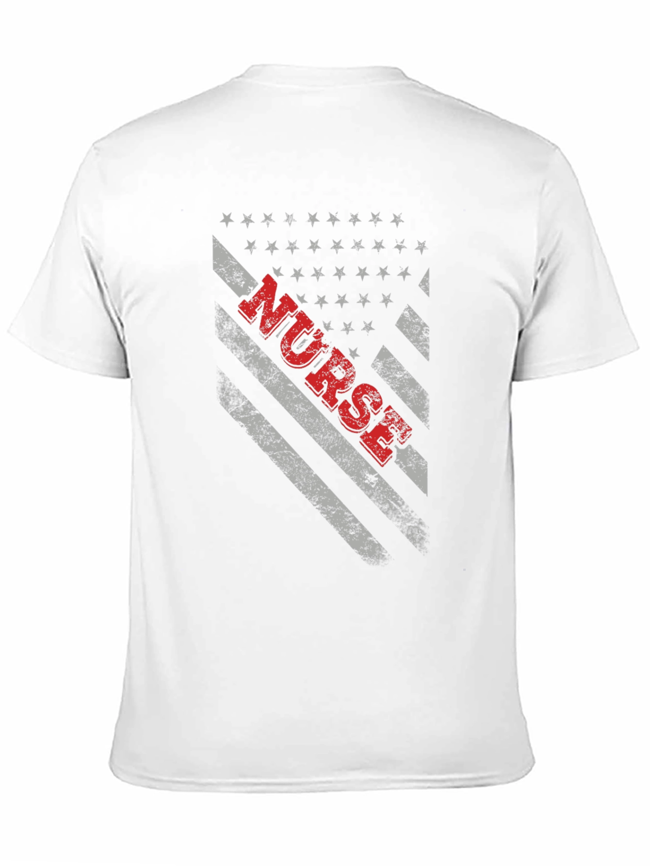 Black Nurse American Flag T-Shirt - Patriotic Healthcare Tee view 11