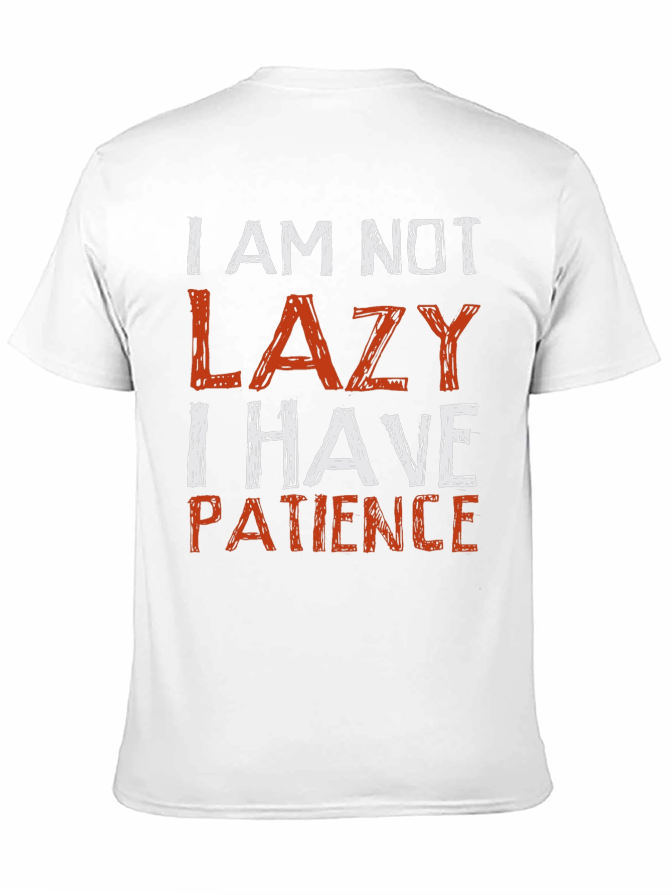 Black Funny "I Am Not Lazy" Graphic Tee view 11
