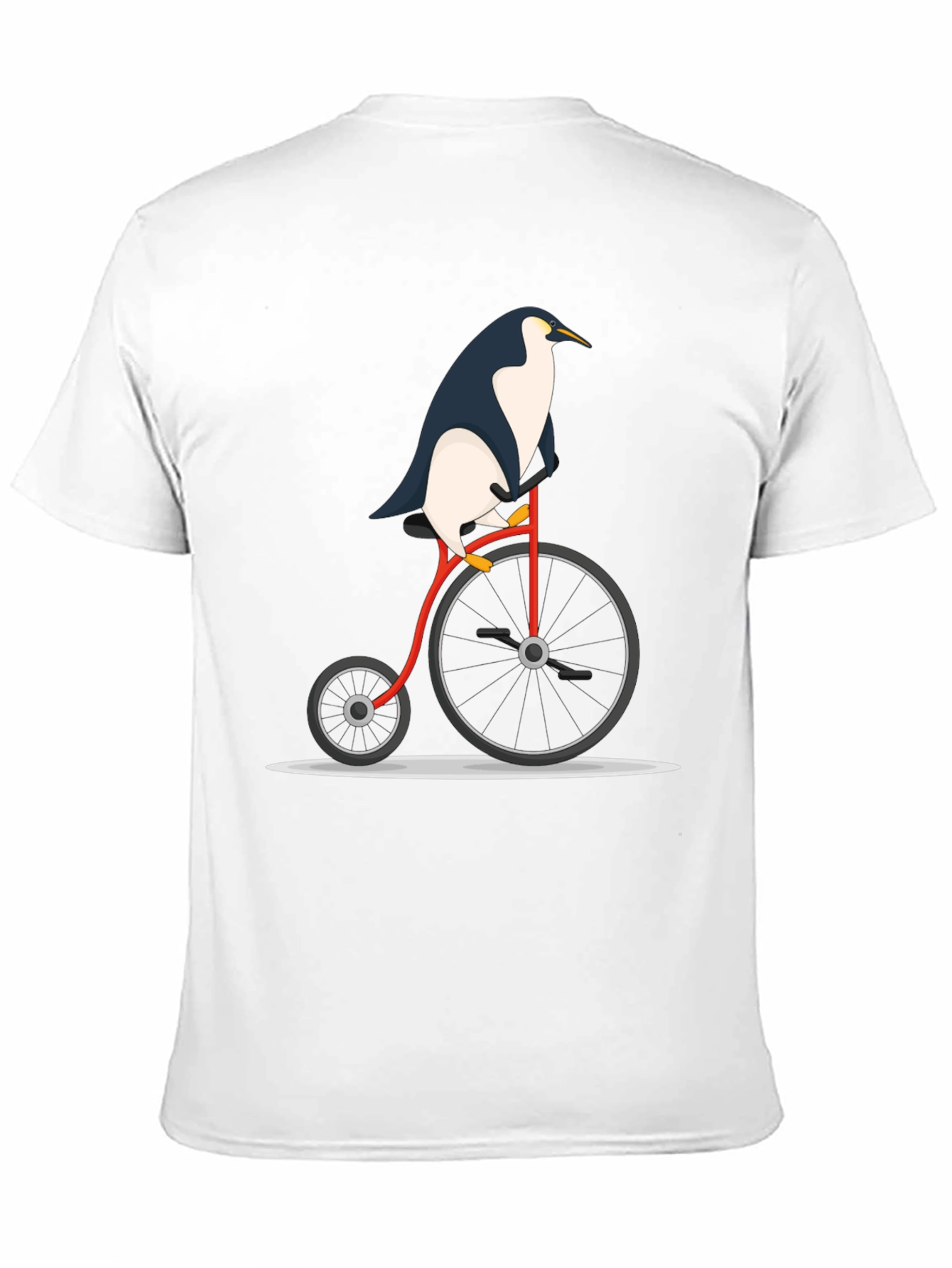 Black Penguin on Bike Graphic Tee - Black view 11