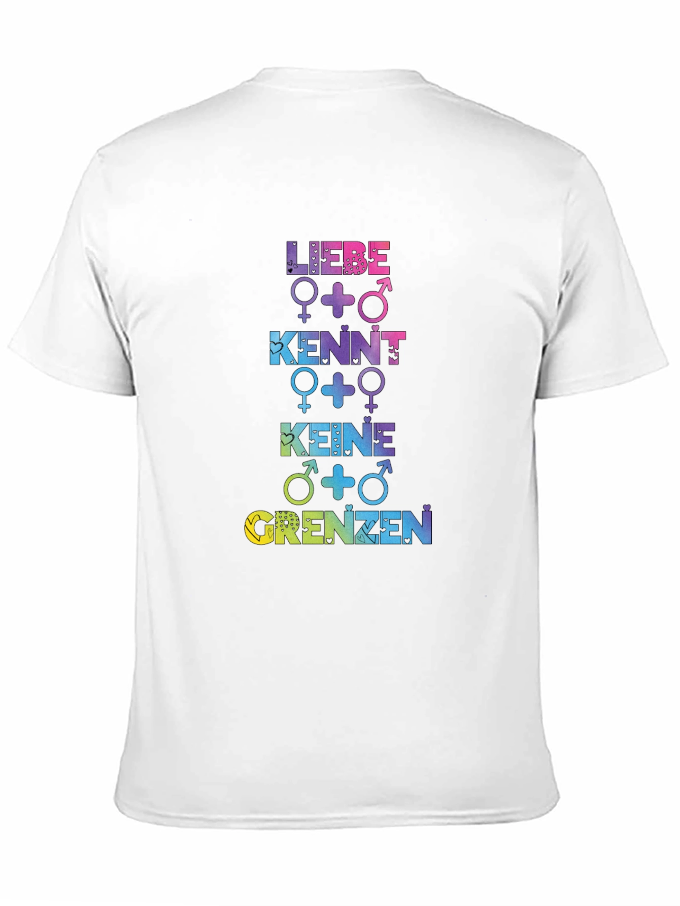 Black Love Knows No Borders Rainbow Print T-Shirt view 11