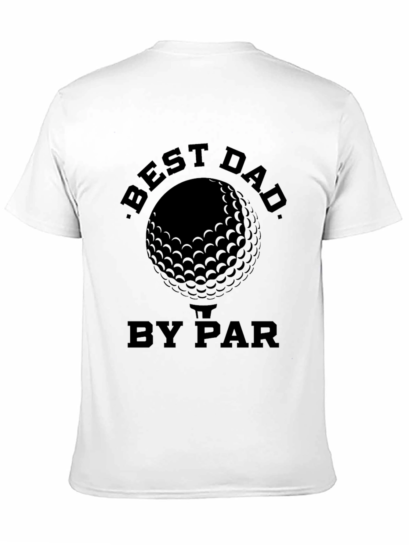 Black Best Dad By Par Golf T-Shirt view 11