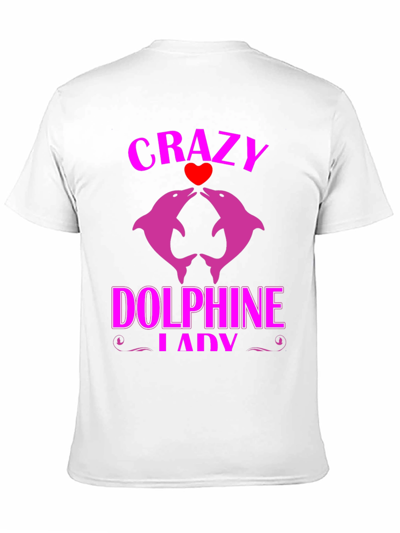 Black Crazy Dolphin Lady Graphic Tee view 11
